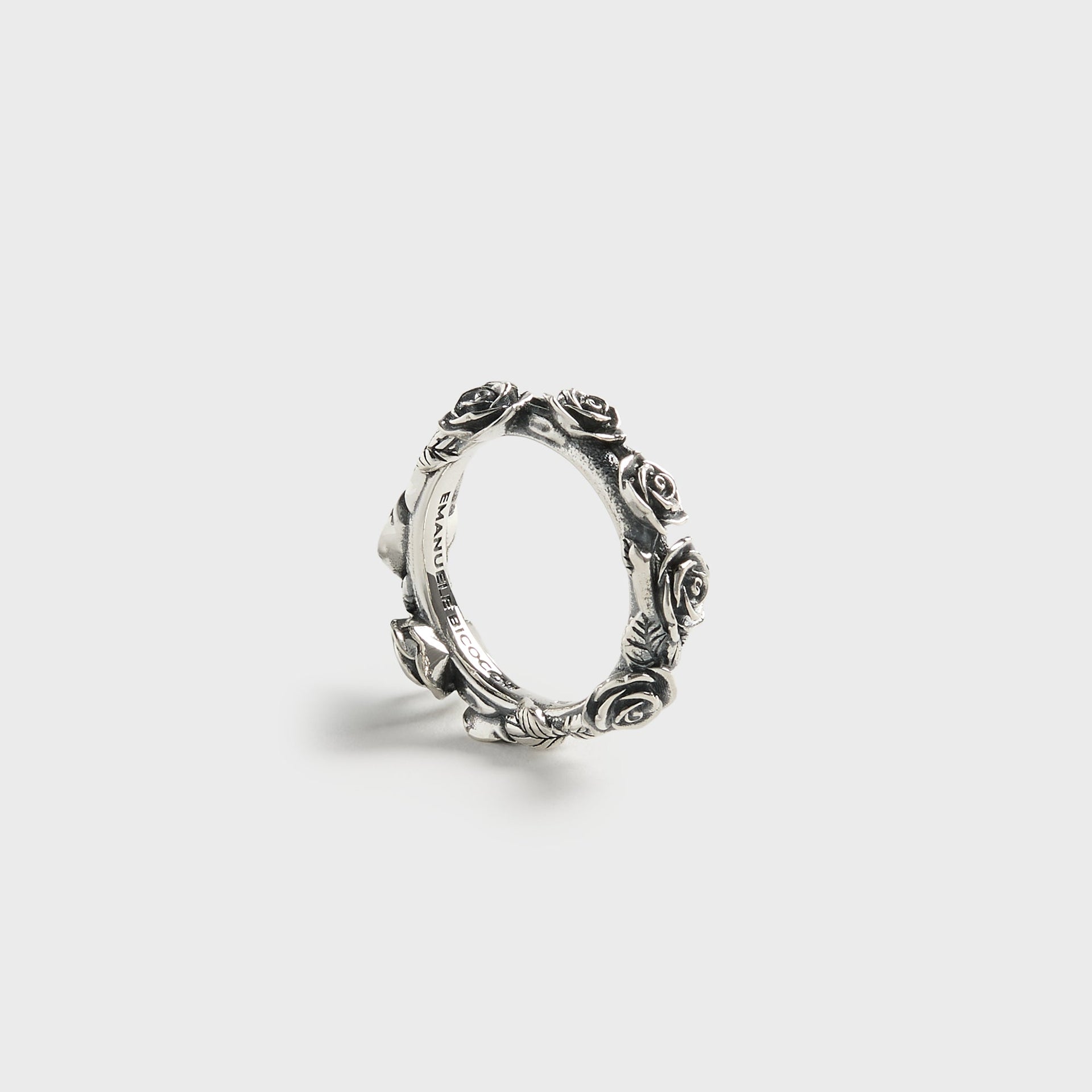 Emanuele Bicocchi Rose Band Ring - Silver