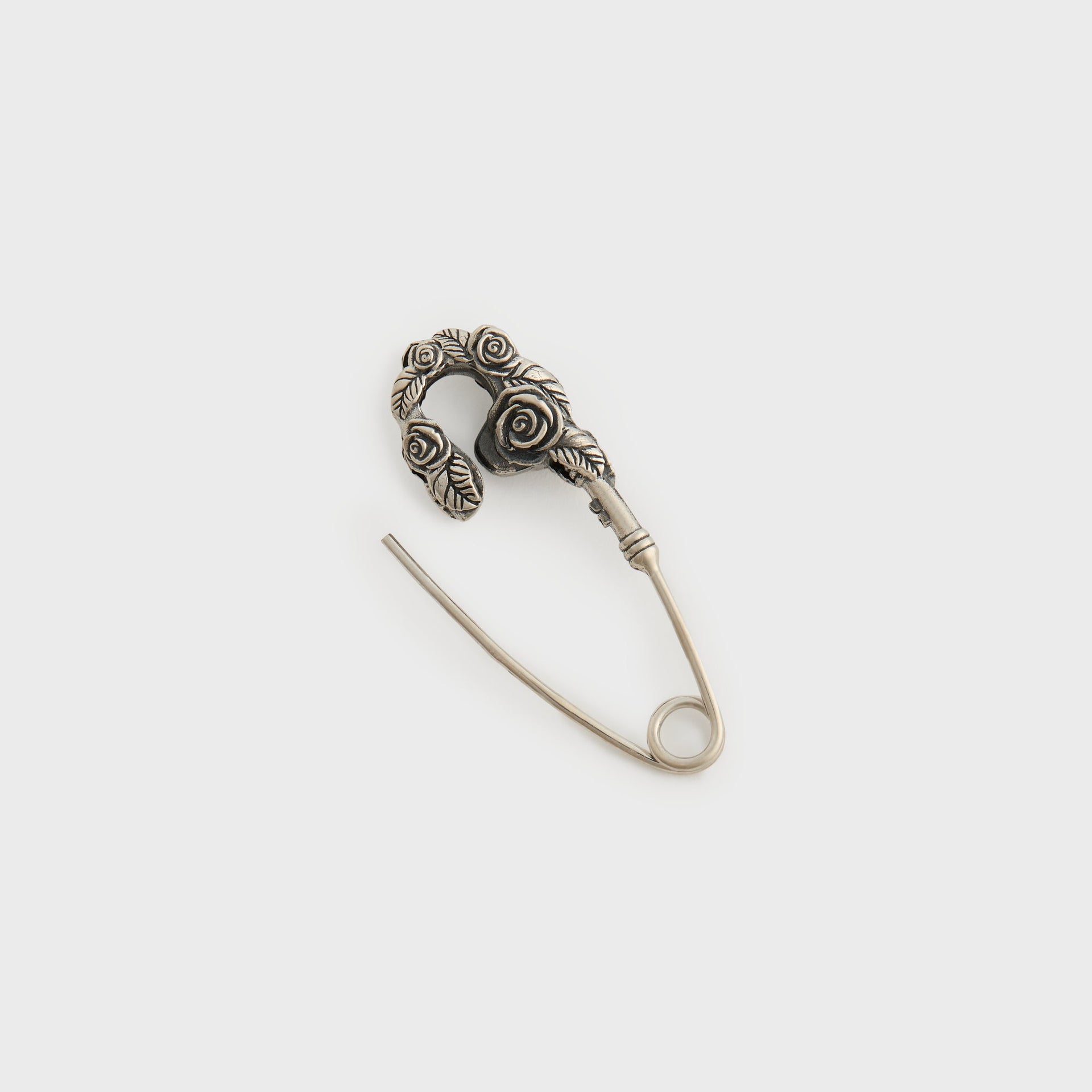Emanuele Bicocchi Rose Pin Large Earring - Silver