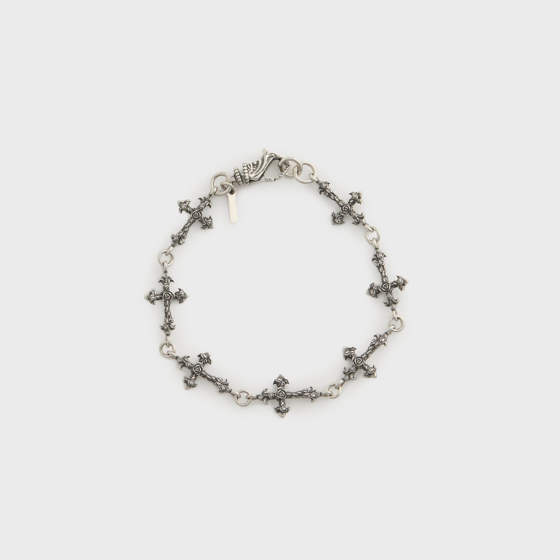 Emanuele Bicocchi Rose Cross Multi Bracelet - Silver