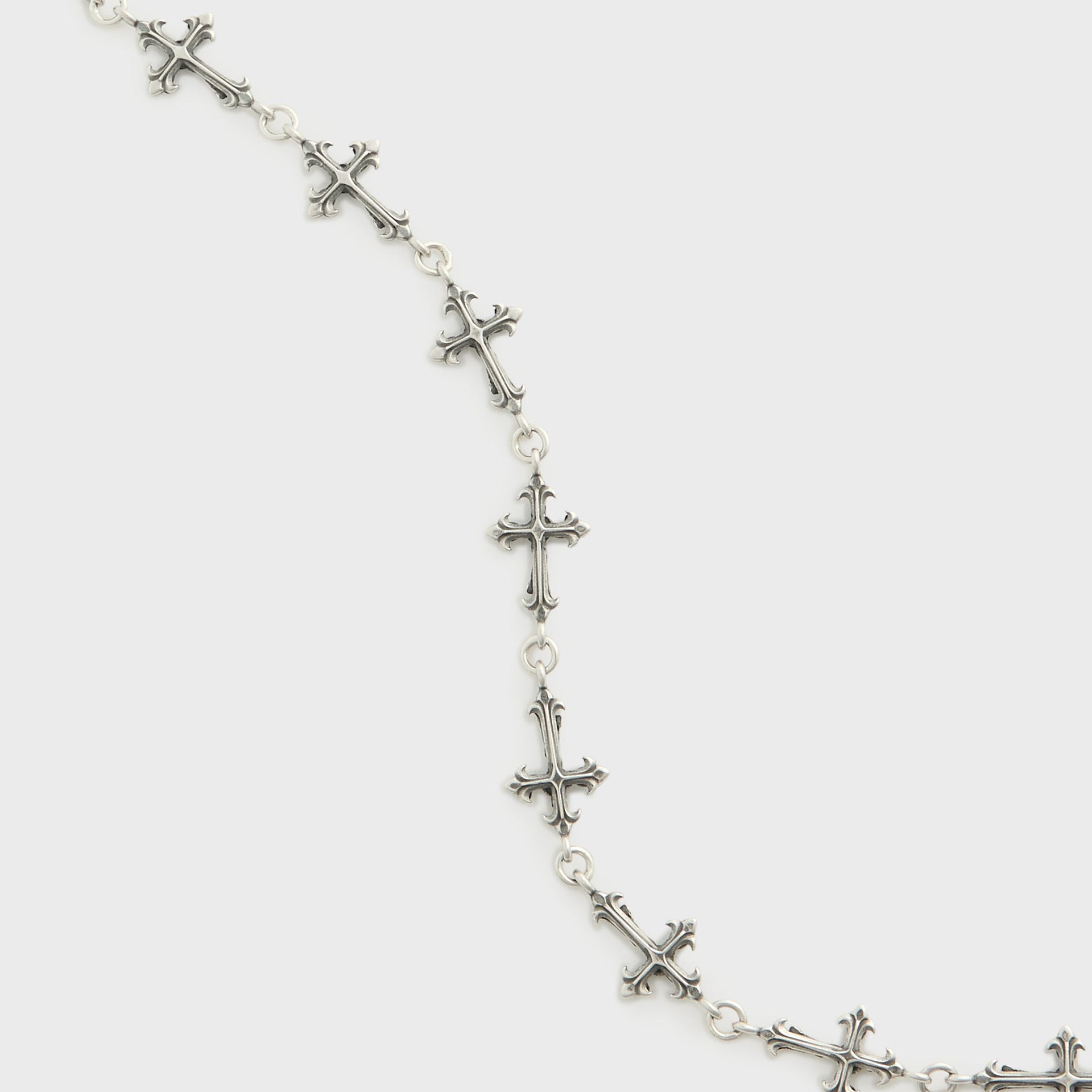 Emanuele Bicocchi Rose Cross Multi Necklace - Silver