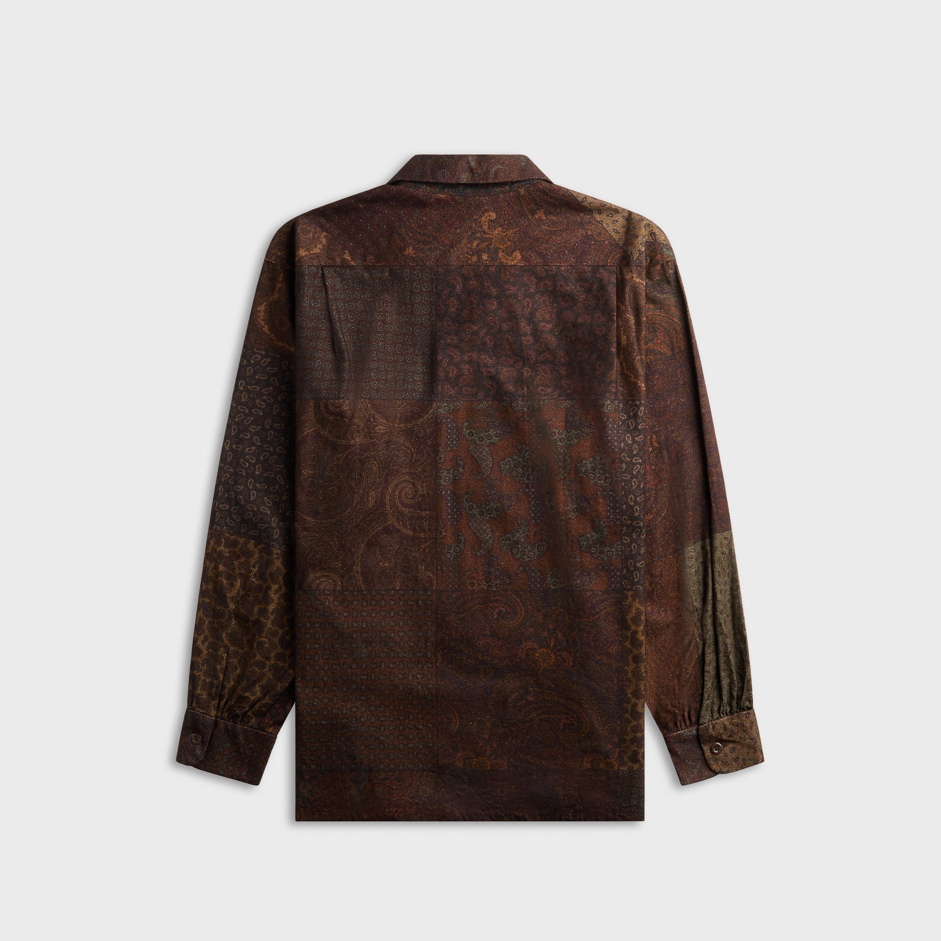 Engineered Garments Paisley PW Print Classic Shirt - Dark Brown