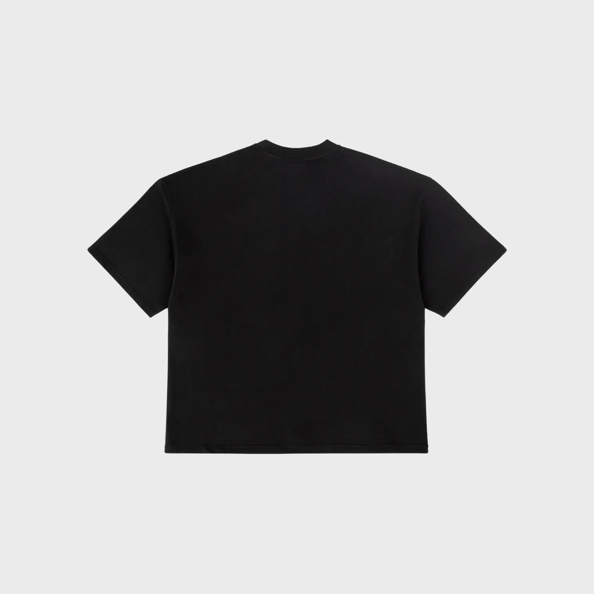 Entire Studios Heavy Boxy Tee, black boxy fit tee, back view