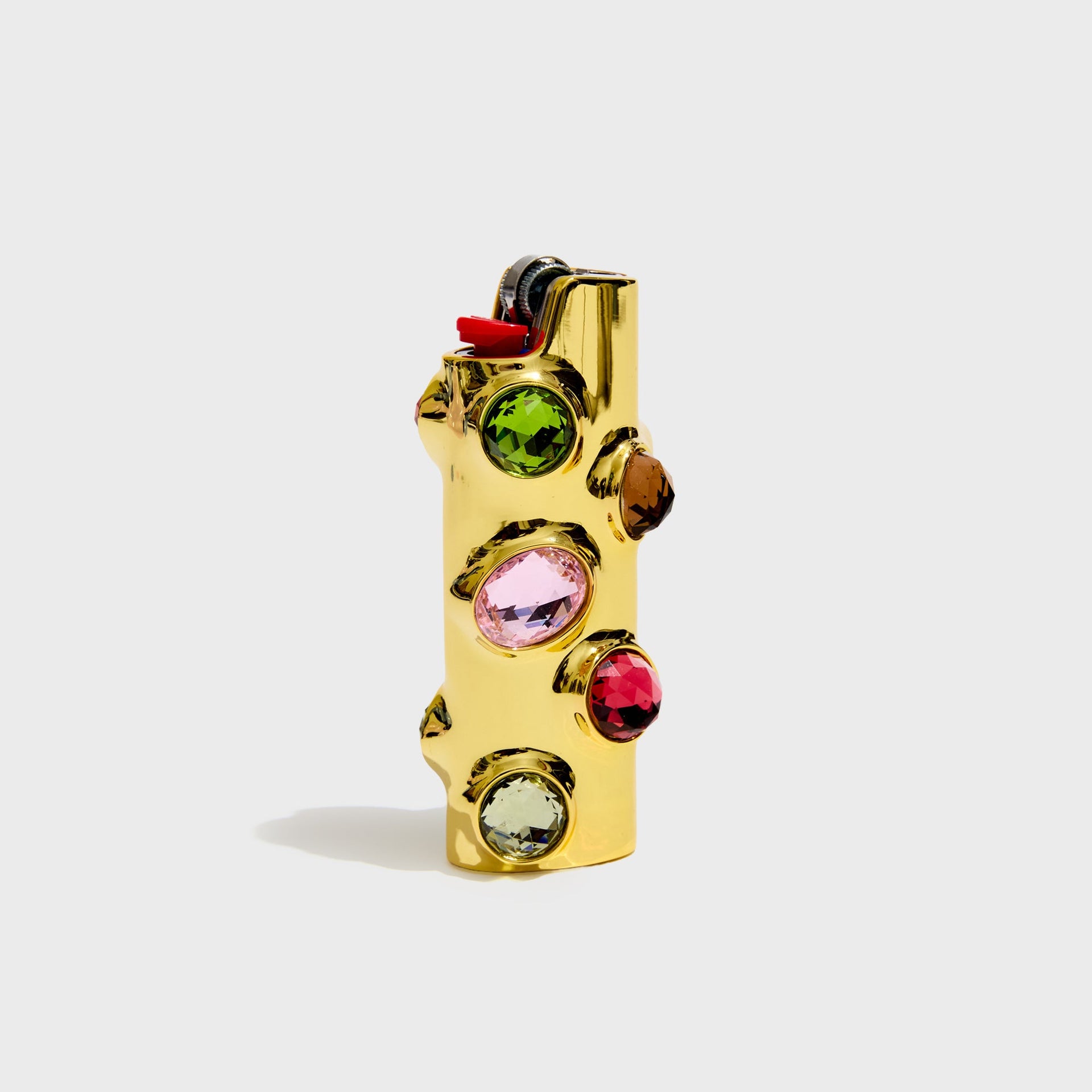 Edie Parker Gemstoned Lighter Case - Peony