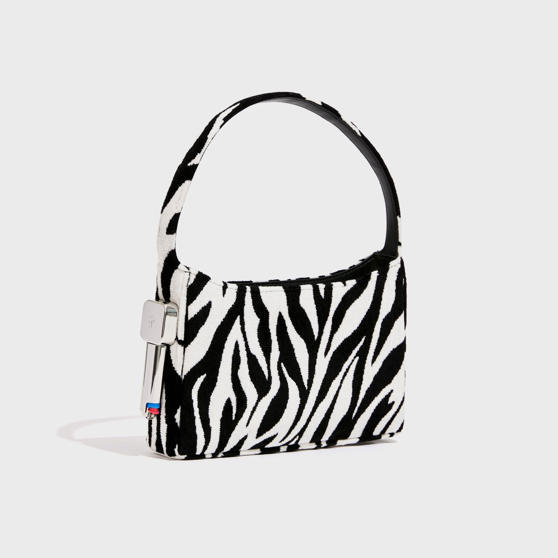 Edie Parker Animal Print Burn Bag - Zebra