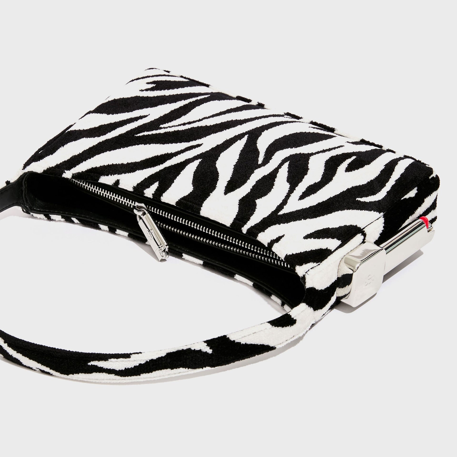 Edie Parker Animal Print Burn Bag - Zebra