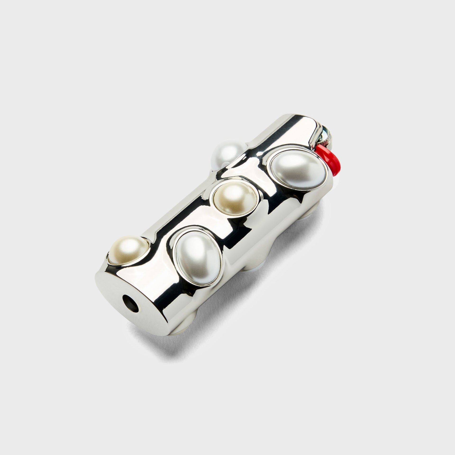 Edie Parker Gemstoned Lighter Case - Pearl