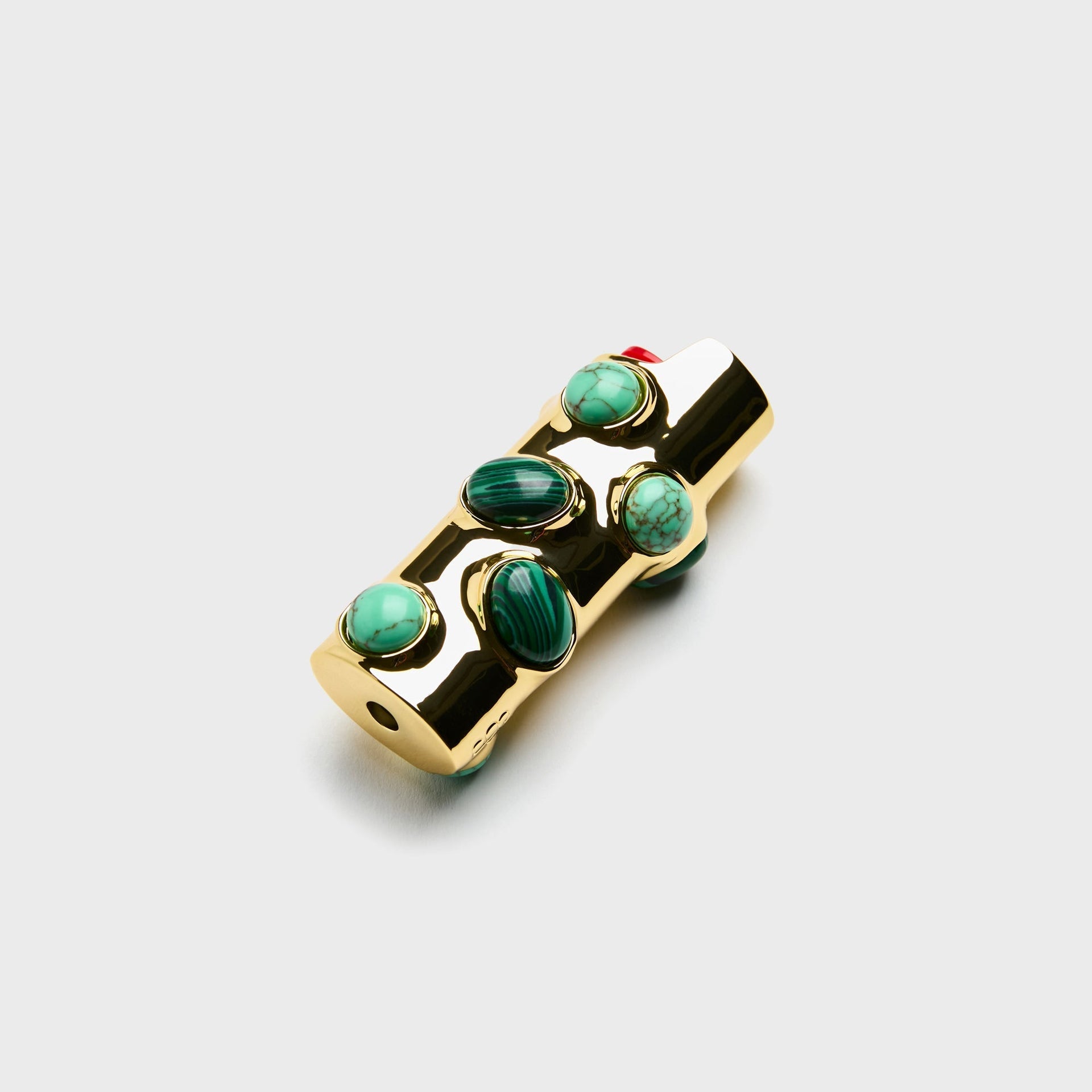 Edie Parker Stoned Lighter Case - Malachite