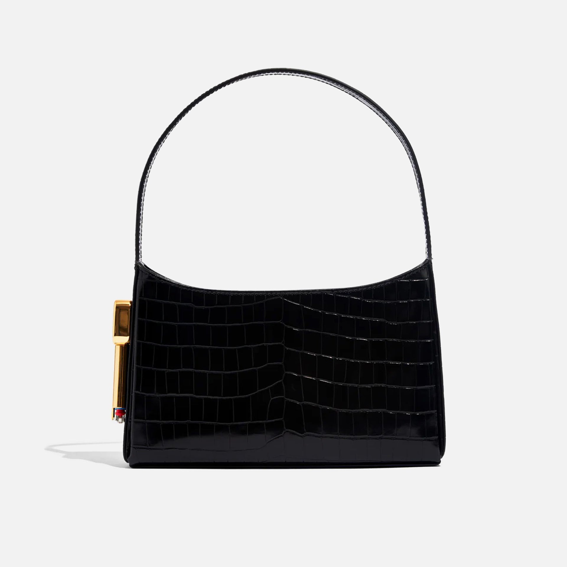 Mini Zip Shoulder Bag Ofcl - Black Croc