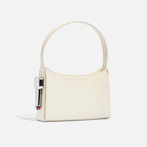 Edie Parker Burn Shoulder Bag - White Croc