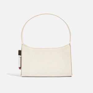 Edie Parker Burn Shoulder Bag - White Croc