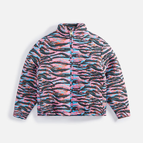 ERL Printed Quilted Puffer - Pink Rave Camo