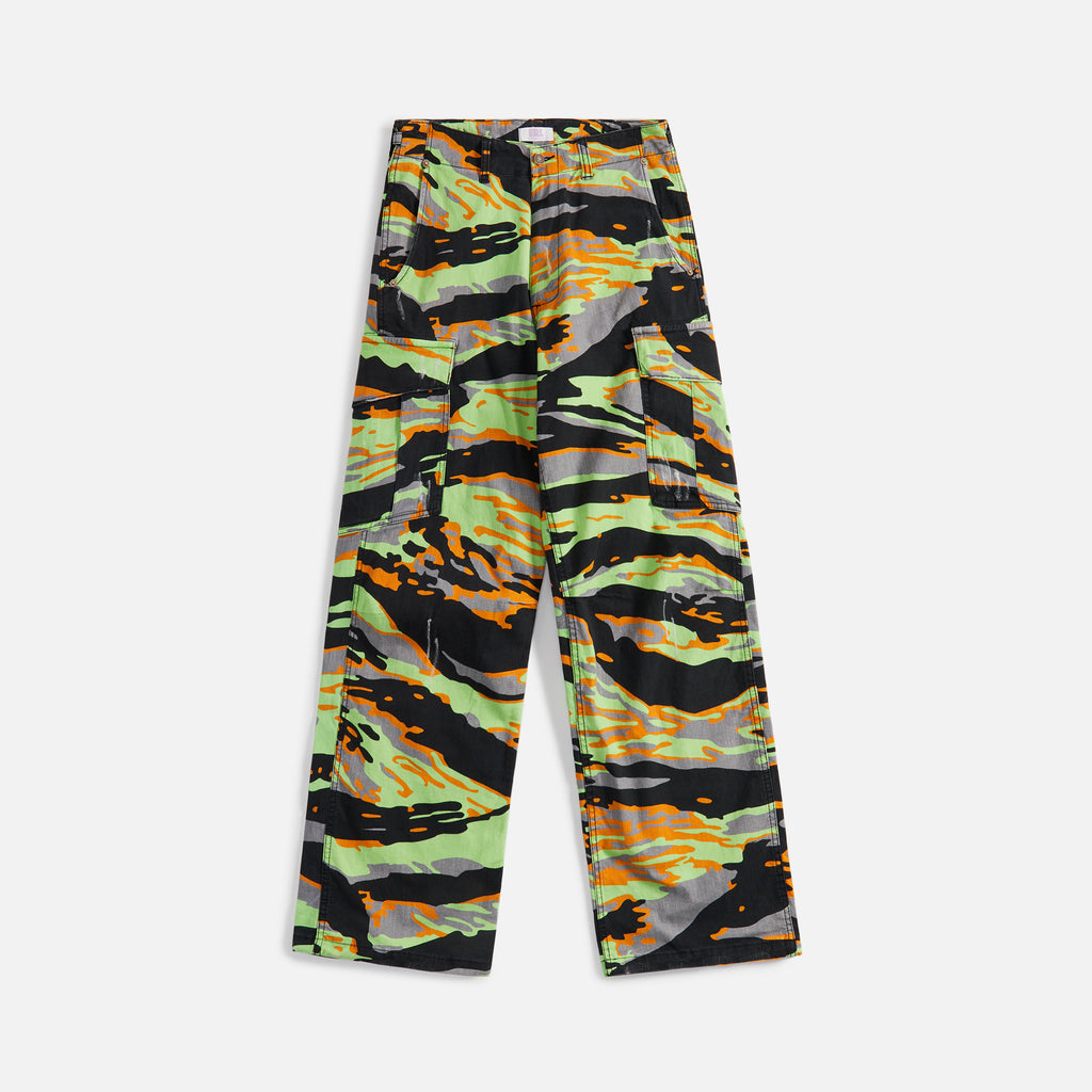 ERL Printed Cargo Pants - Green Rave Camo – RvceShops - Zig Mesh Shorts  Homme