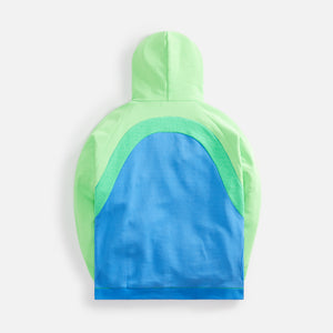 ERL Unisex Rainbow Hoodie Superdry Knit - Blue