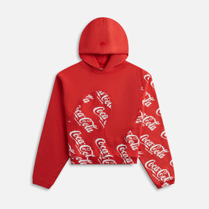 ERL Coca Cola Swirl Hoodie Legend - Red