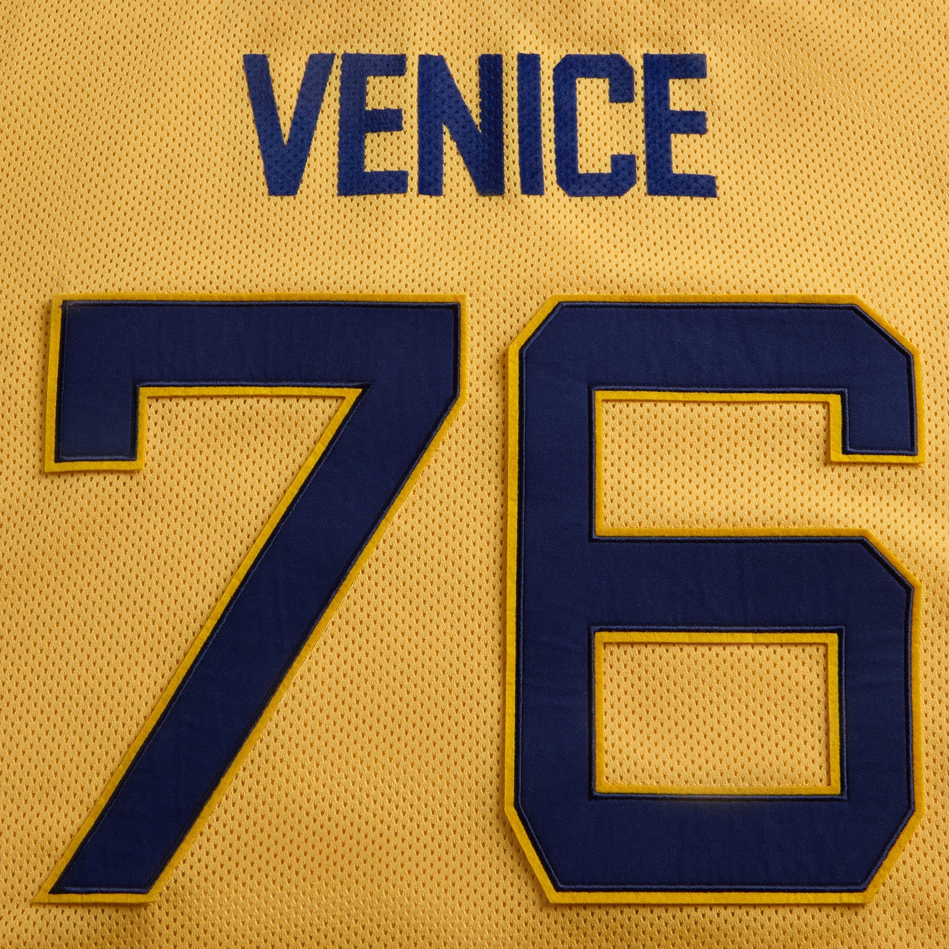 ERL Unisex Venice 76 Football Top in Yellow