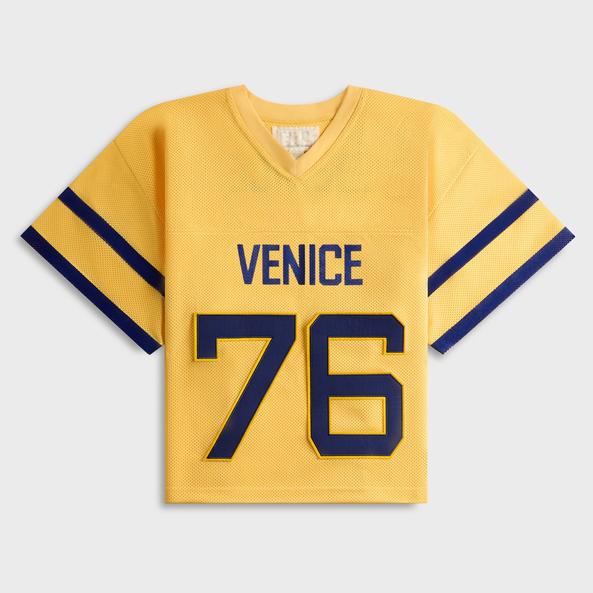 ERL Unisex Venice 76 Football Top in Yellow