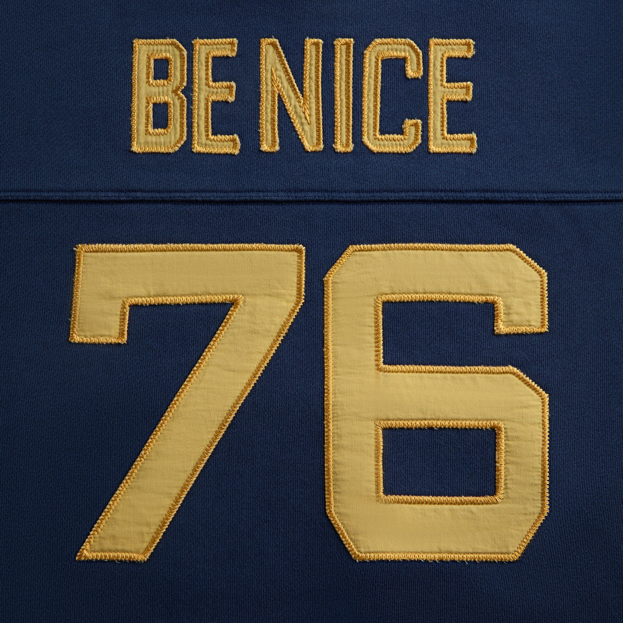 ERL Unisex Venice Football Hoodie Knit - Blue – Kith