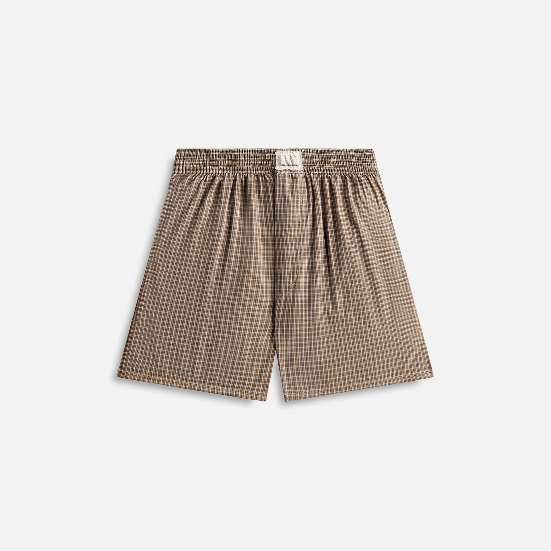 ERL Mini Plaid Boxers - Brown