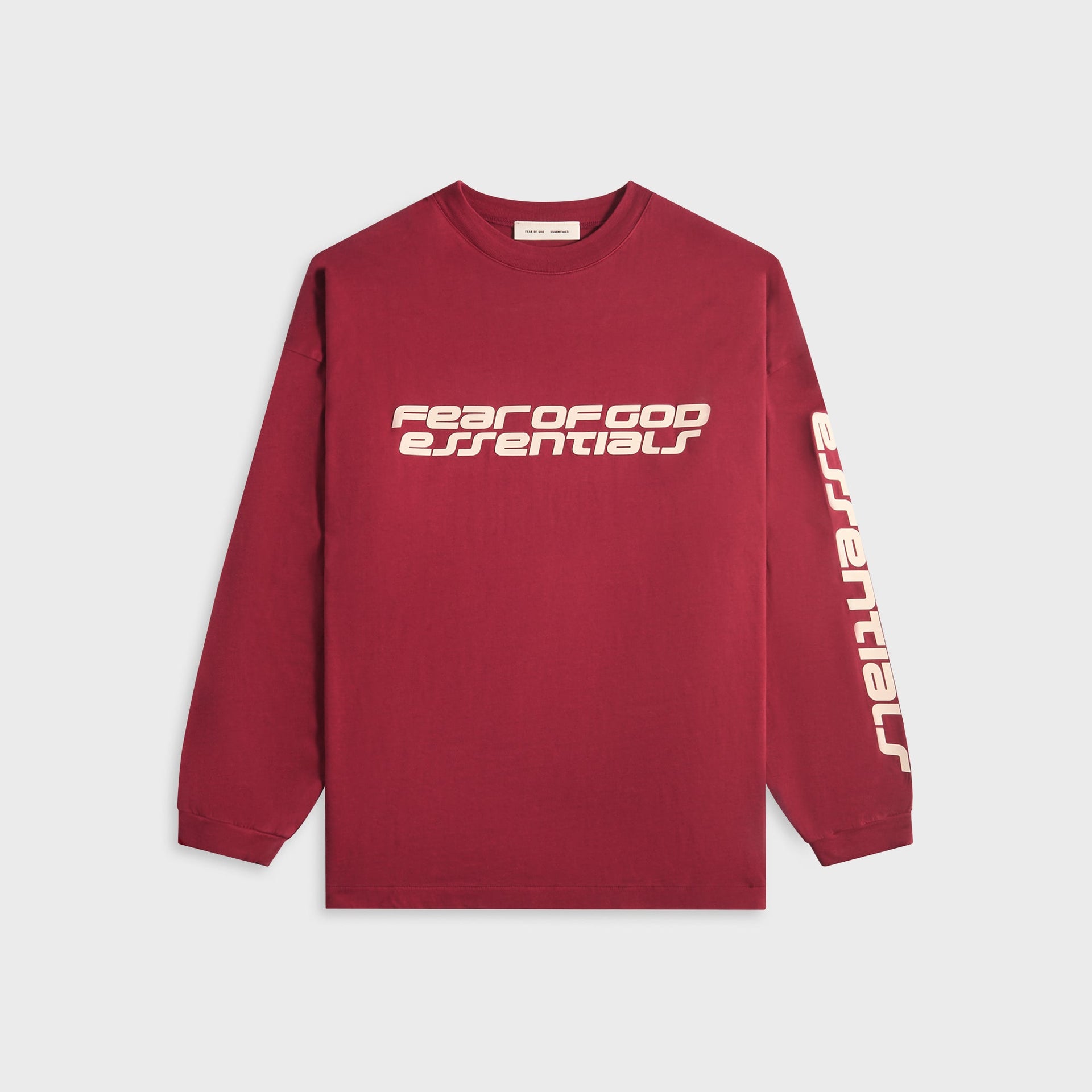 Essentials 90's Long Sleeve Tee - Crimson