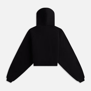 Essentials Fleece Cropped Hoodie - Black