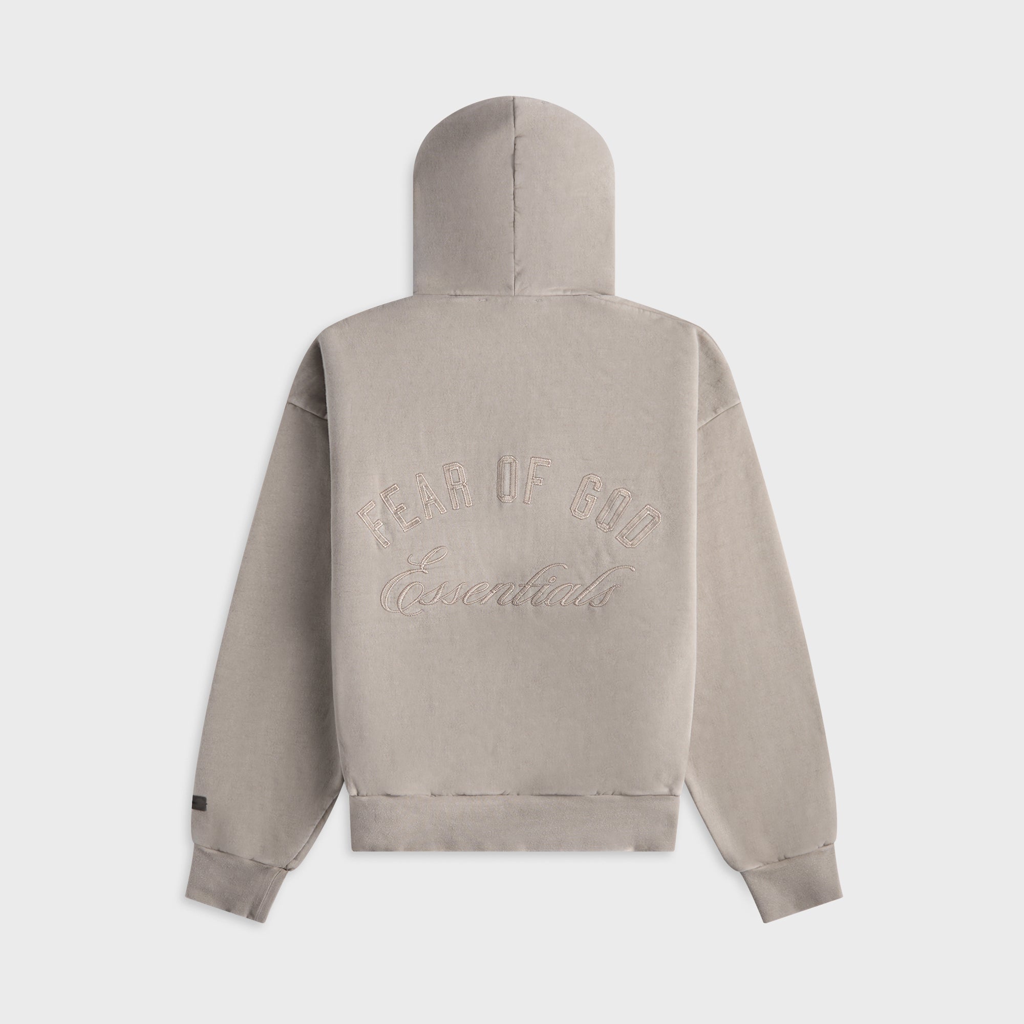 Essentials Classic Full Zip Hoodie - Smoke Grey – Kith