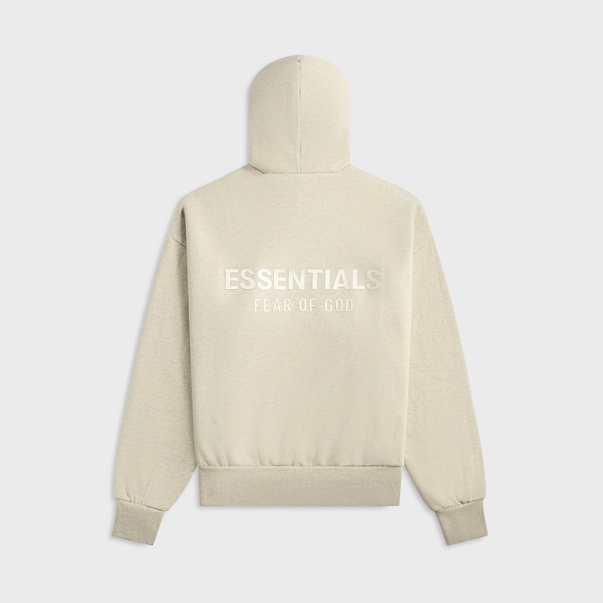 Essentials Classic Fit Fleece Hoodie in Heather Stone