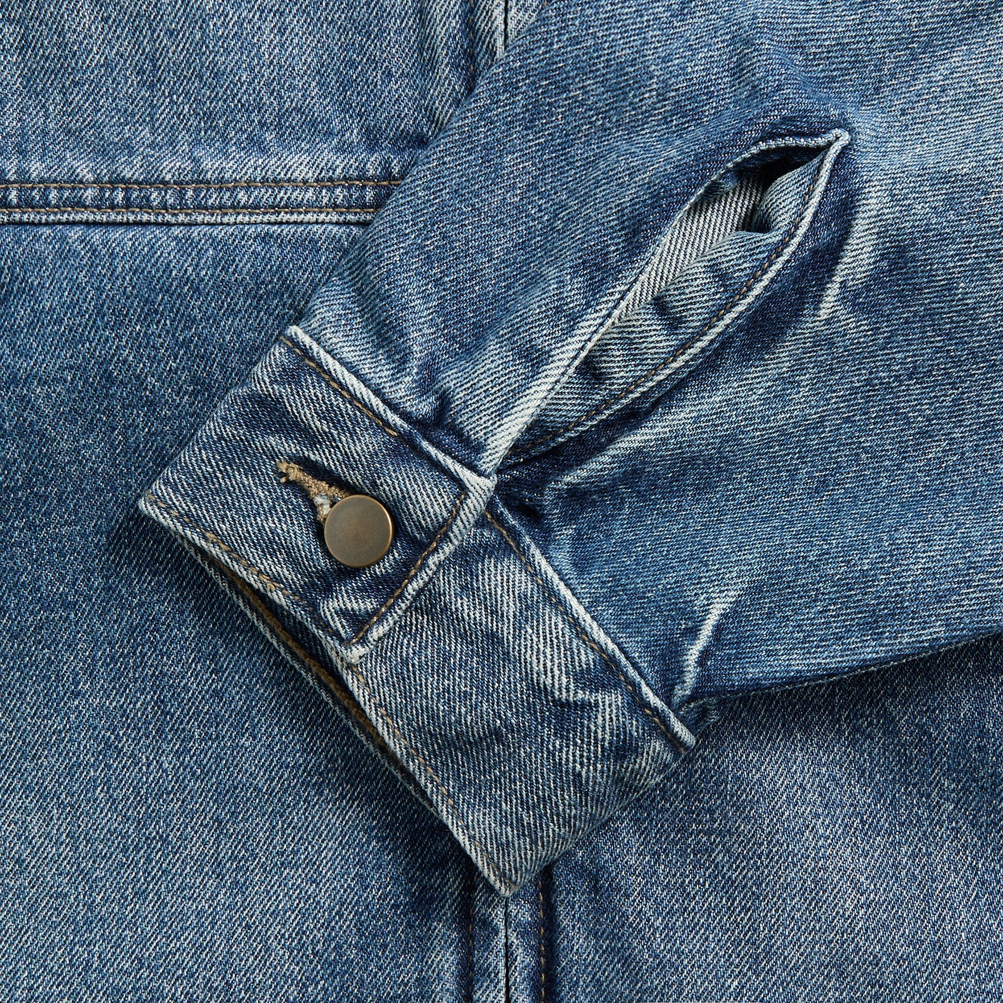 Essentials Denim Trucker Jacket - Classic Blue – Kith