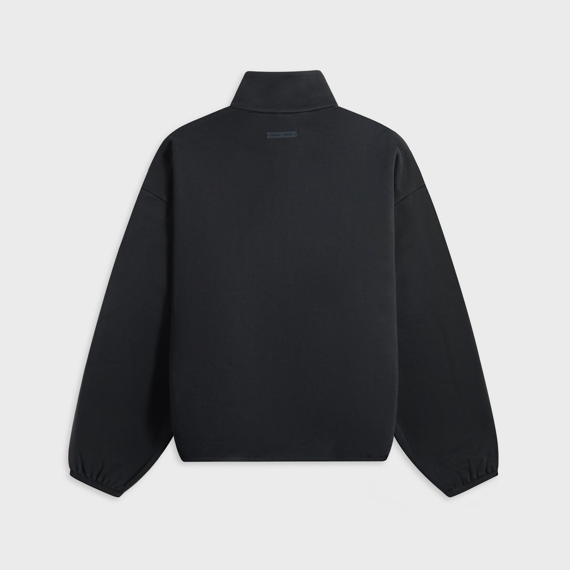 Essentials Modern Fit Fleece Track Jacket - Jet Black / Cloud White