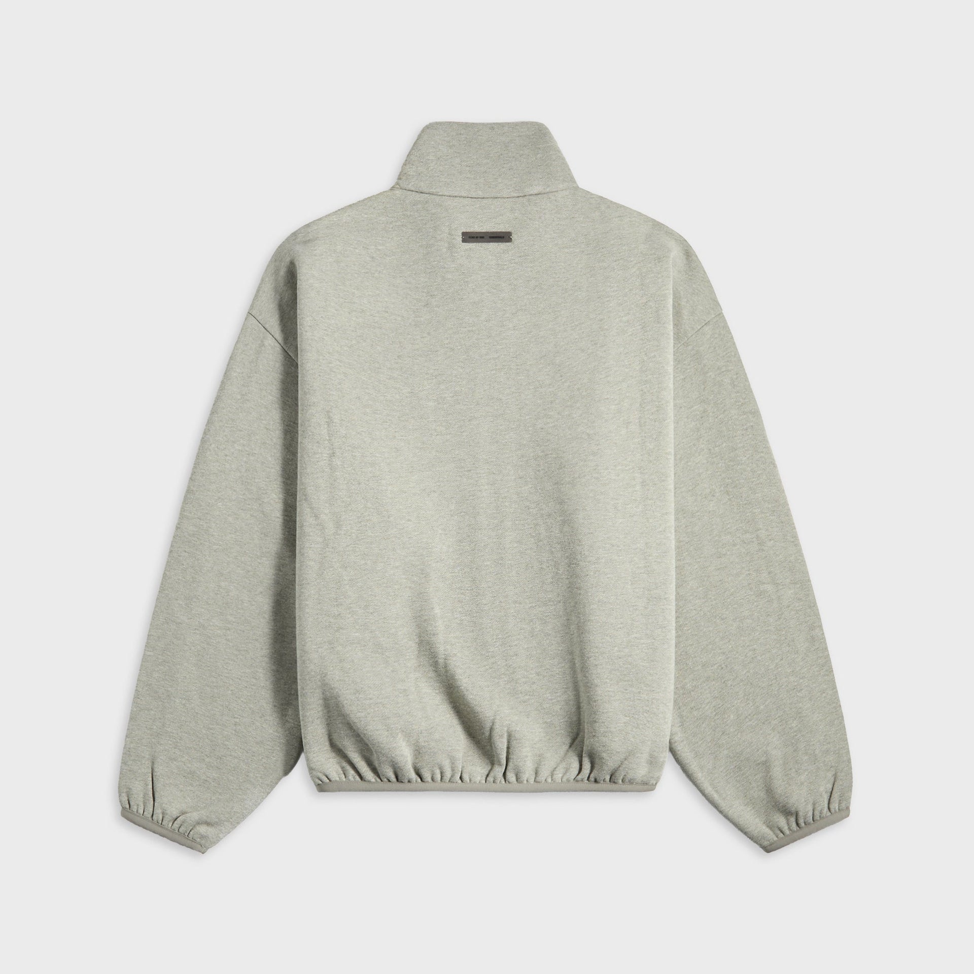 Essentials Modern Fit Fleece Track Jacket - Concrete Heather / Black