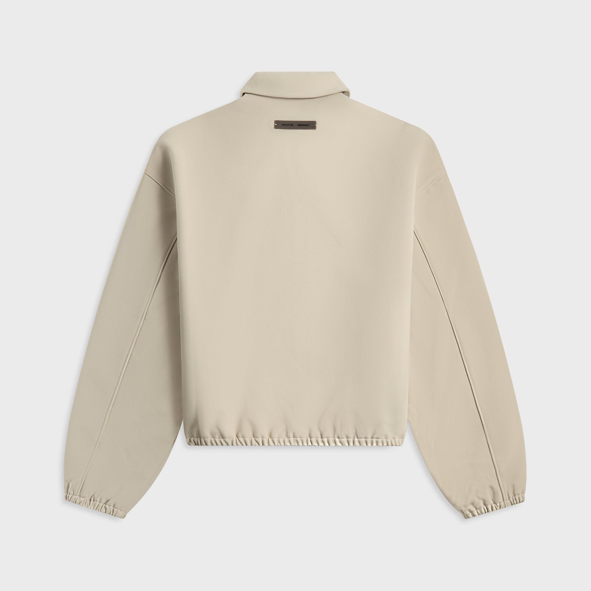 Essentials Bonded Canvas ZipinUp Jacket in Timber