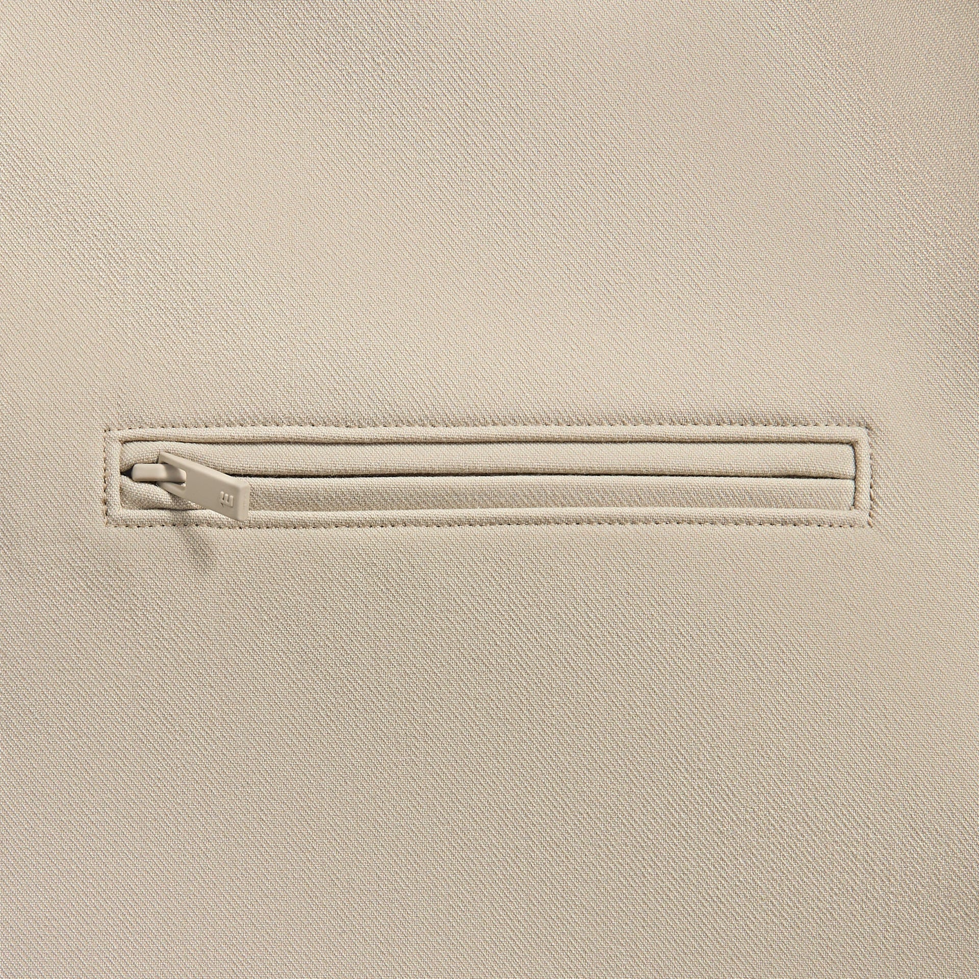 Essentials Bonded Canvas ZipinUp Jacket in Timber