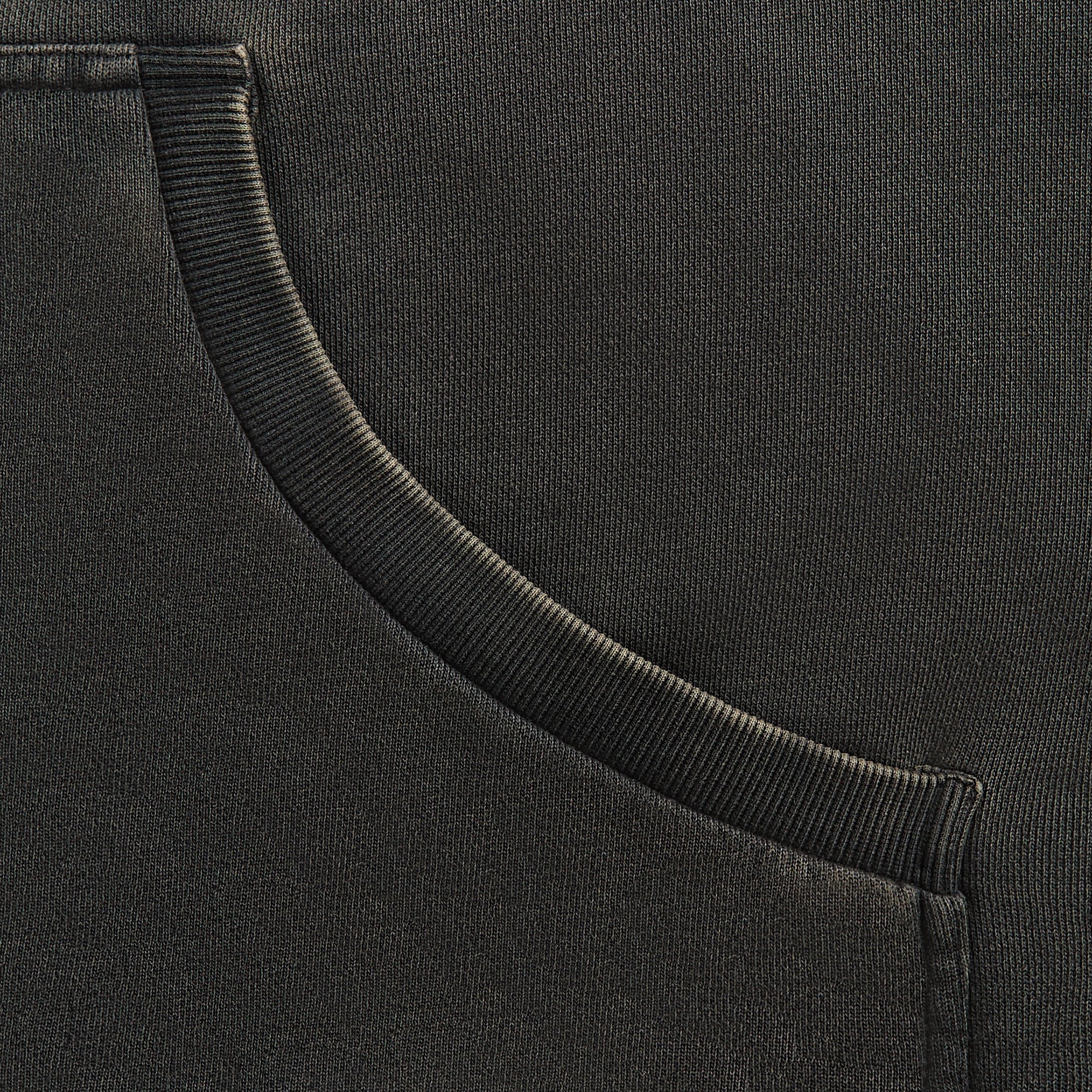 cropped full zip washed black – entire studios