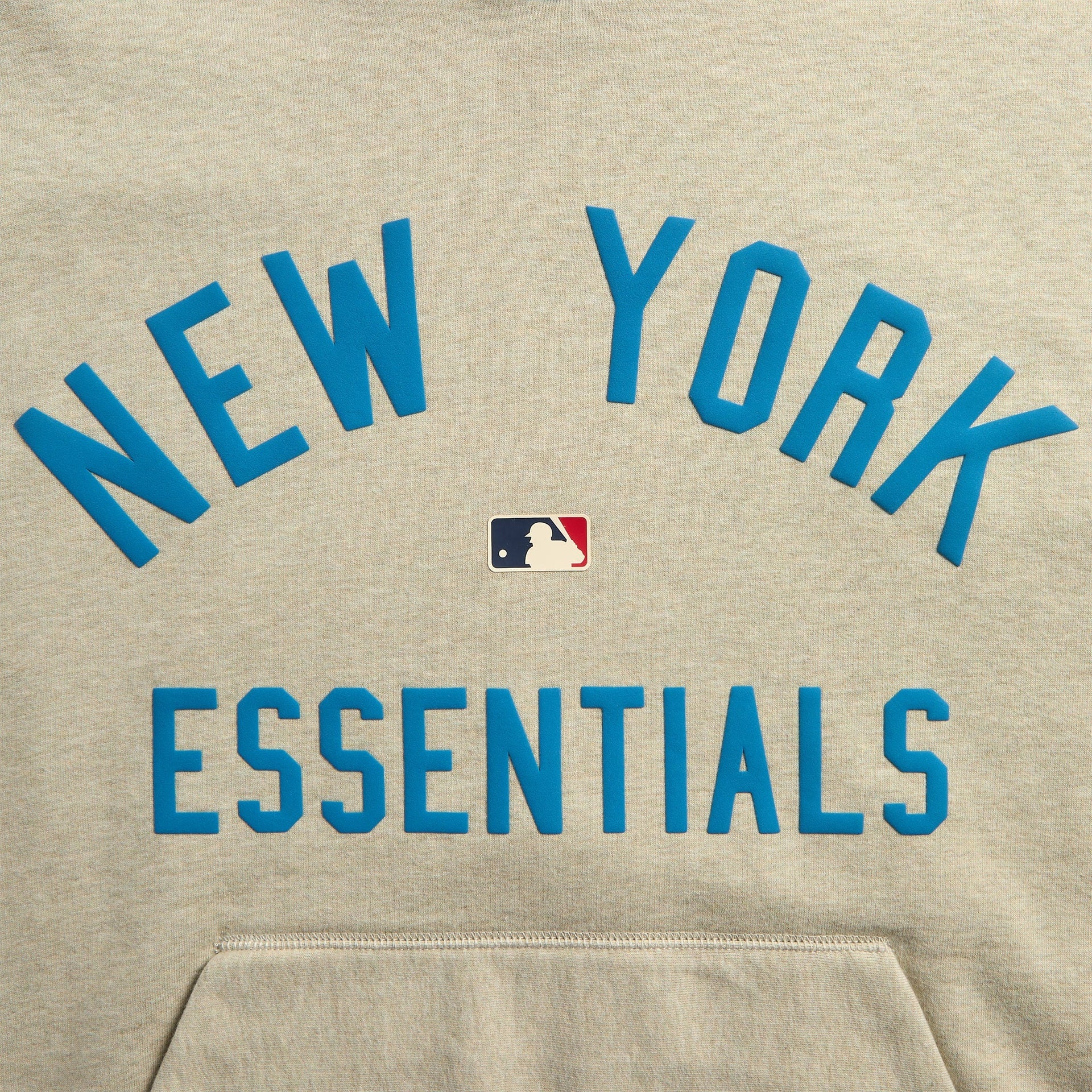 Essentials Mets Sport Fit Pullover Hoodie - Warm Heather / Royal Blue