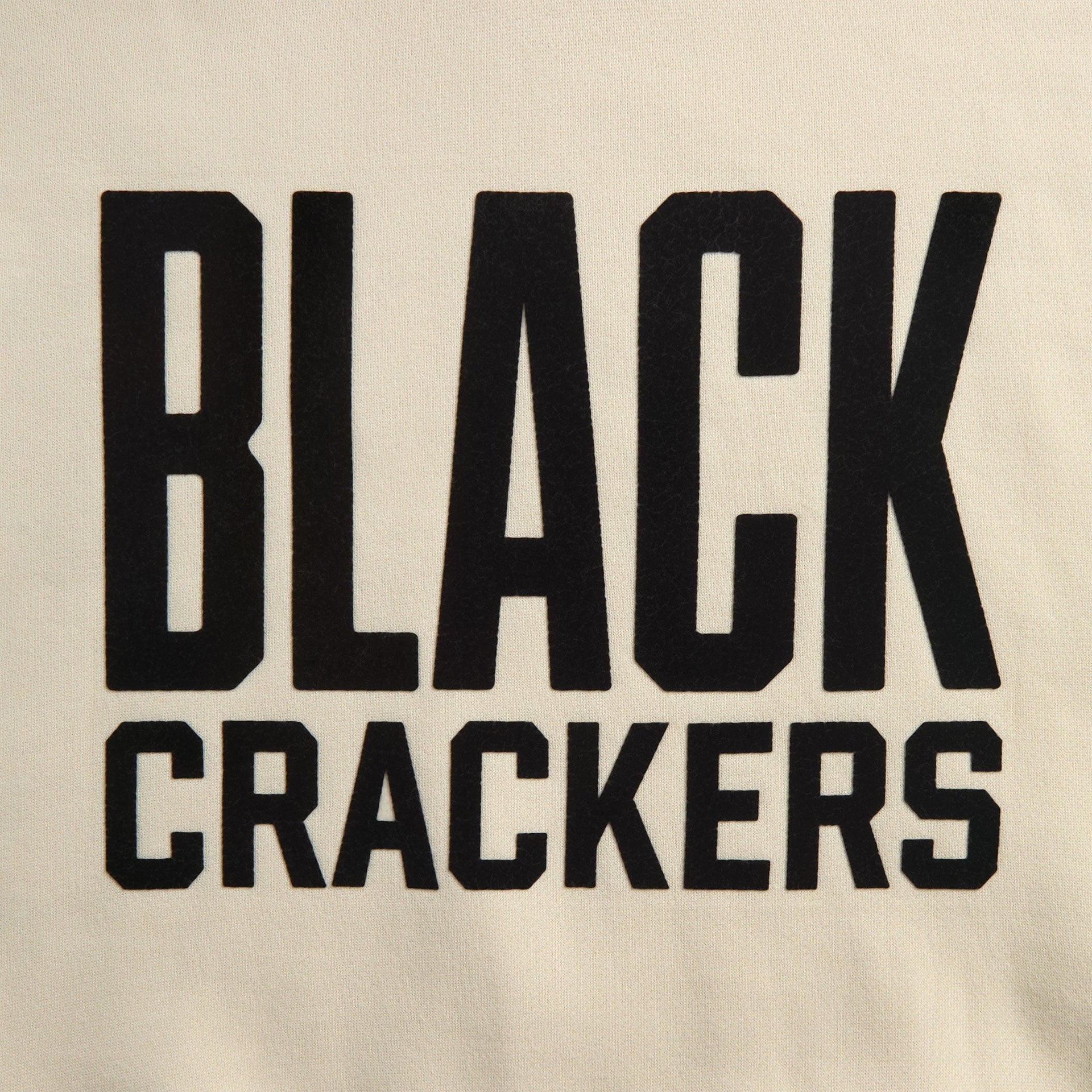 Essentials Black Crackers Hoodie - Cream White