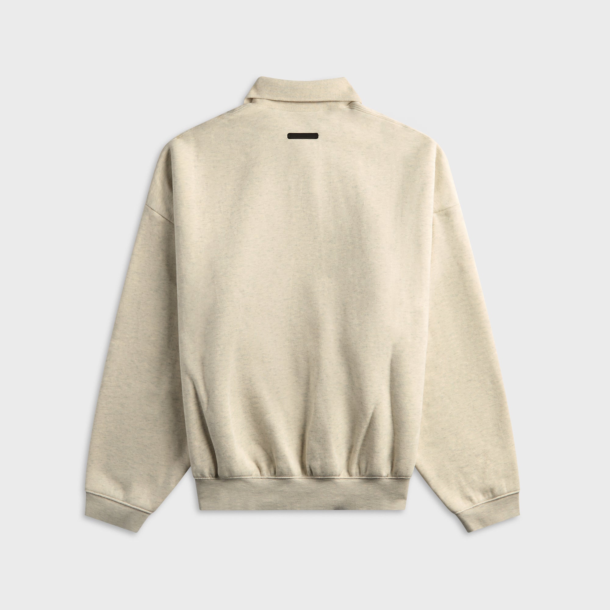 Essentials Signature 90s Polo Sweatshirt - Oatmeal Heather / Light