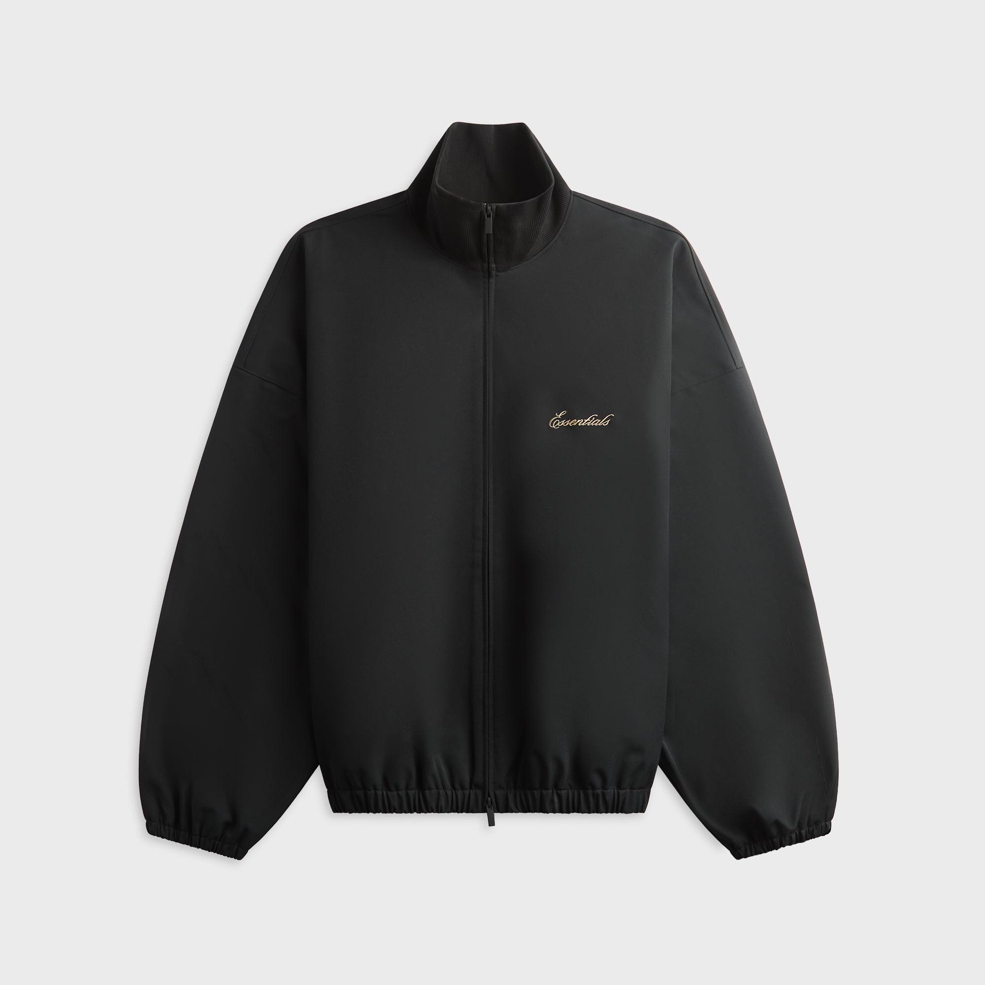 Essentials Signature Full Zip Track Jacket - Vintage Black – Kith