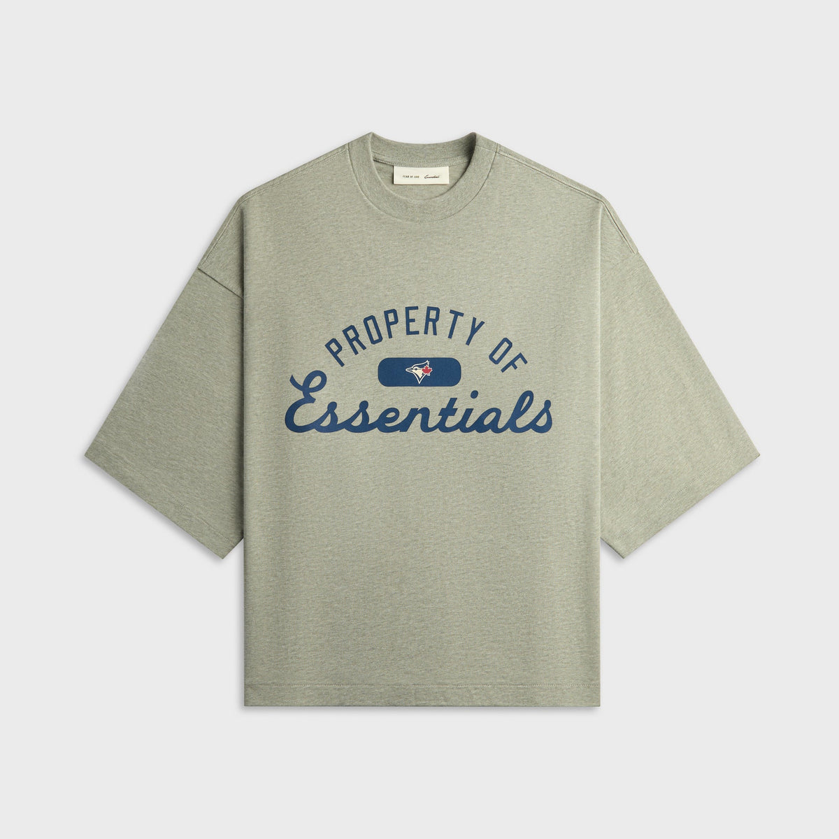 Essentials Blue Jays Merch Tee - Concrete Heather