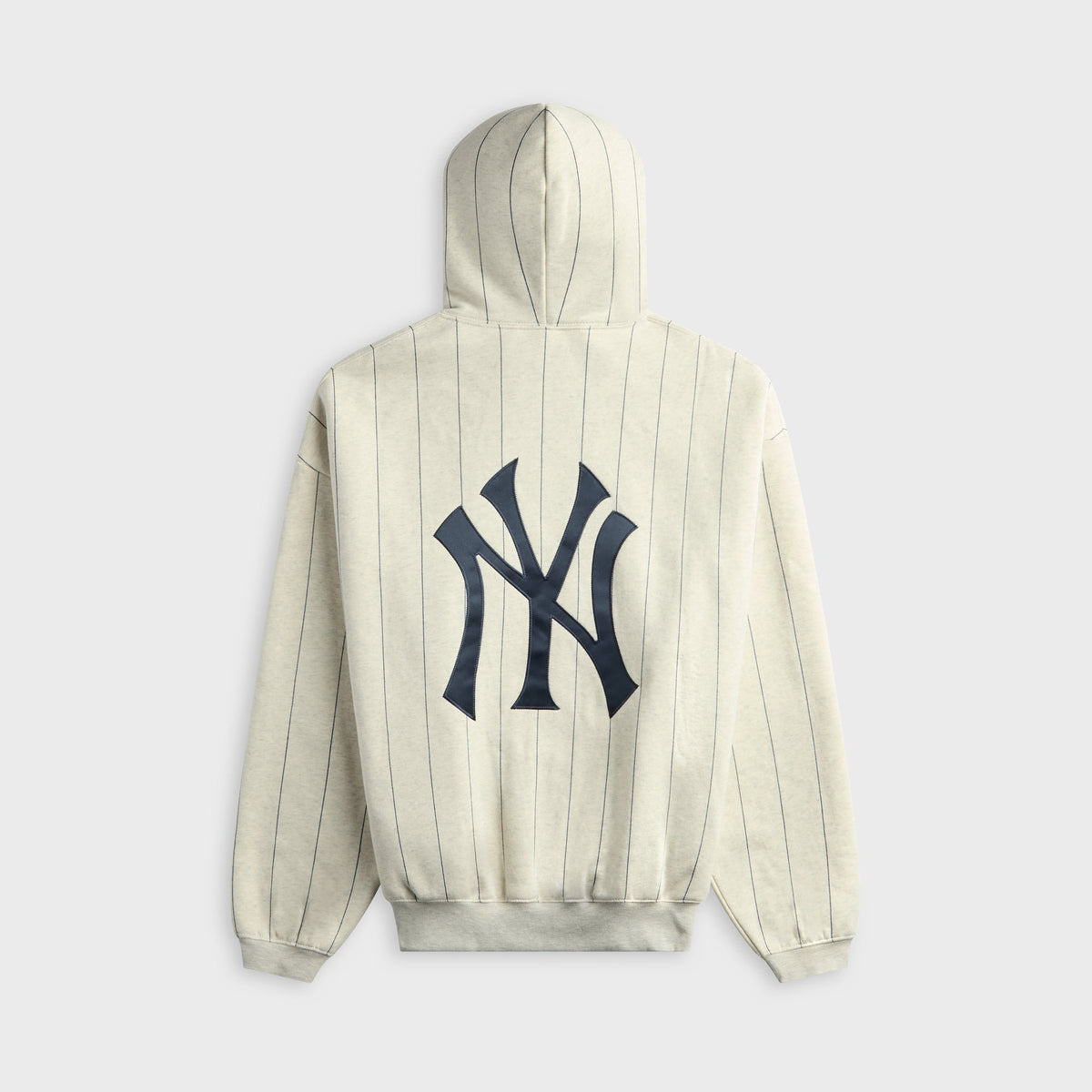 Essentials Yankees Sport Hoodie - Oatmeal Heather / Dark Sapphire Pinstripes