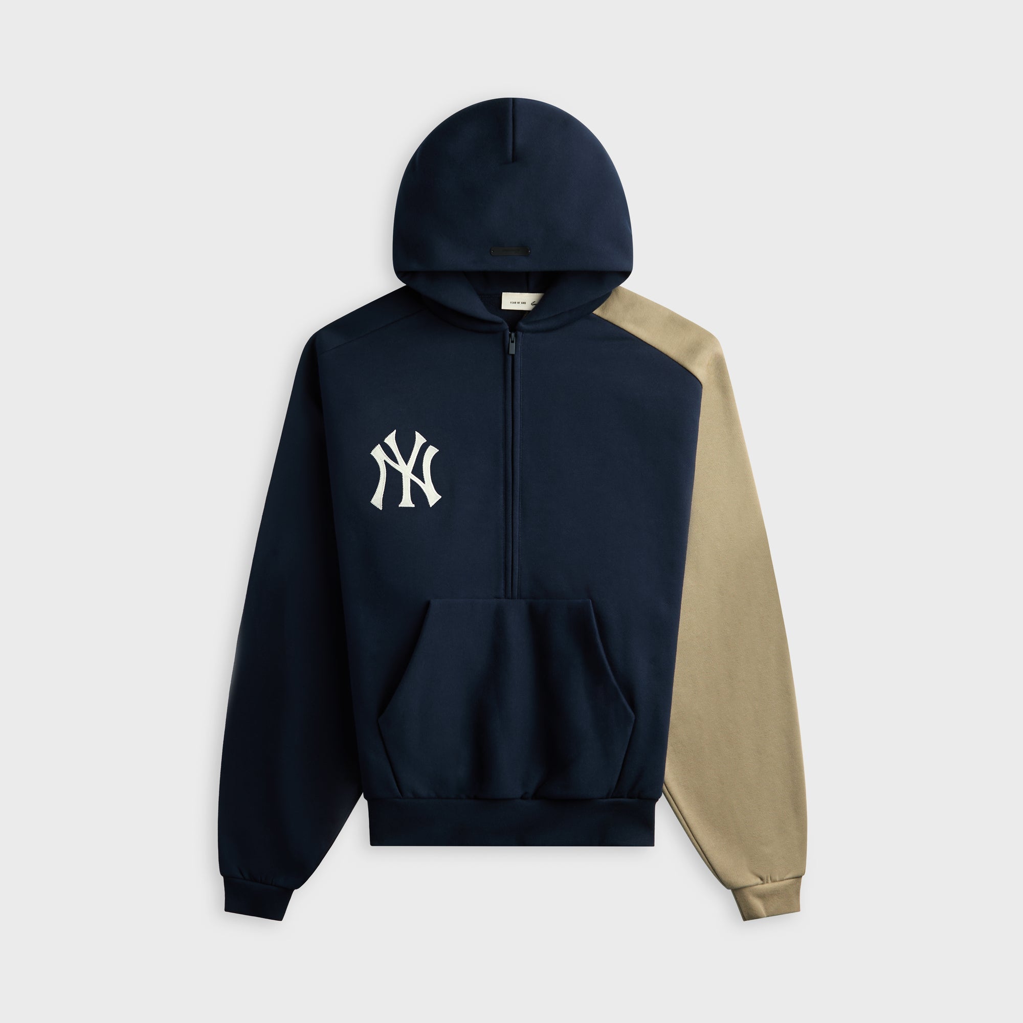 Essentials Yankees Raglan Half Zip Sport Hoodie - Dark Sapphire