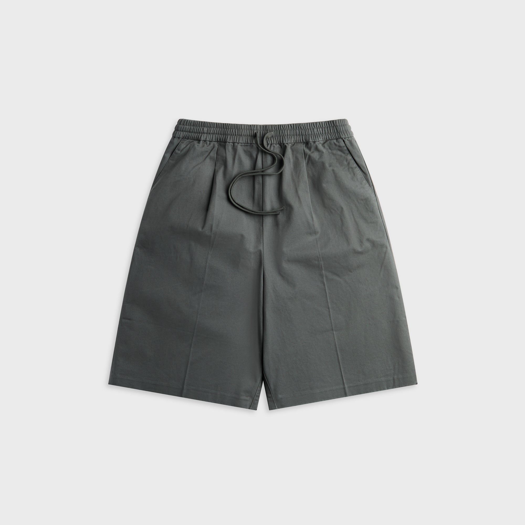 Essentials Cotton Twill Relaxed Drawstring Short - Iron Grey – Kith
