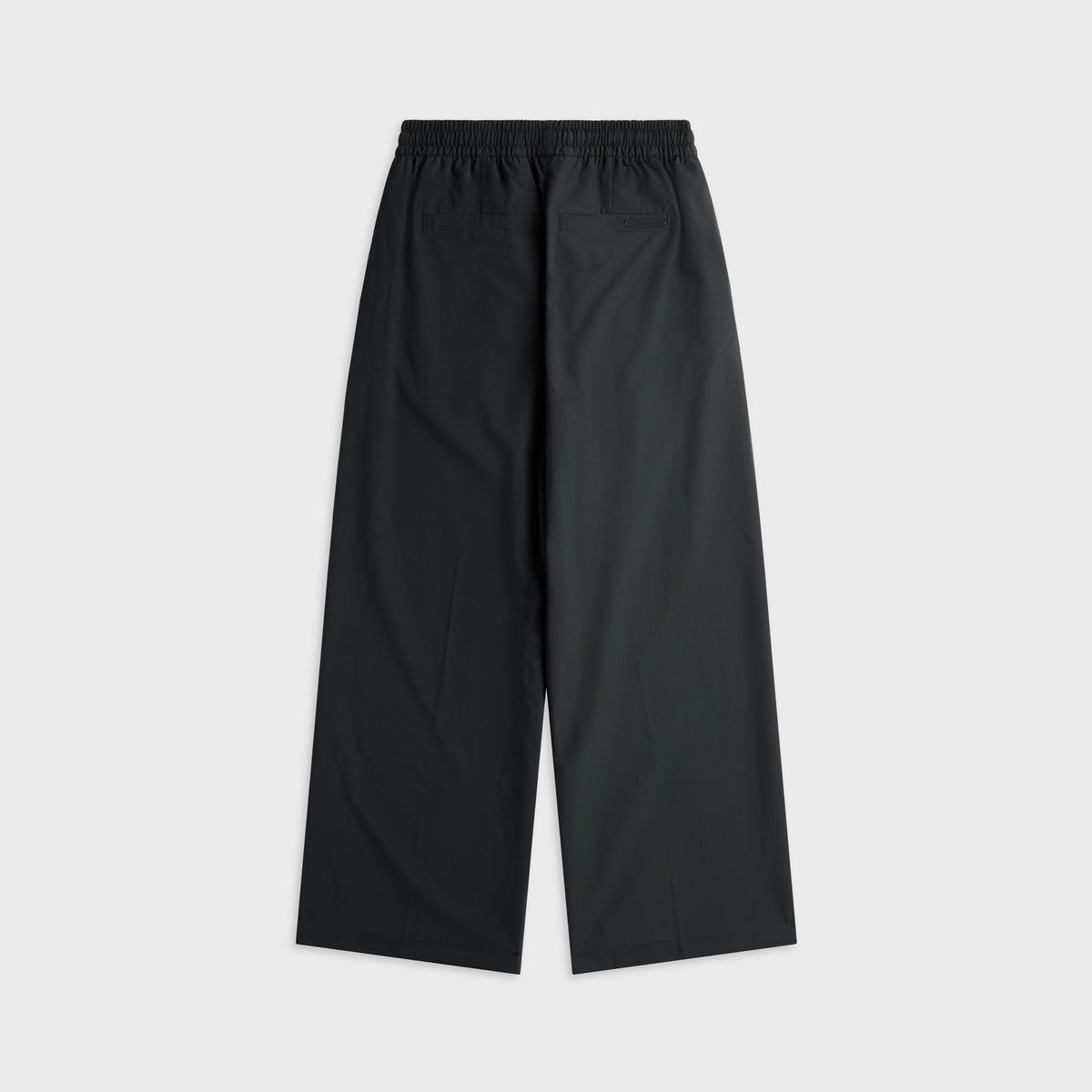 Essentials Silk Blend Pleat Front Drawstring Pant - Vintage Black