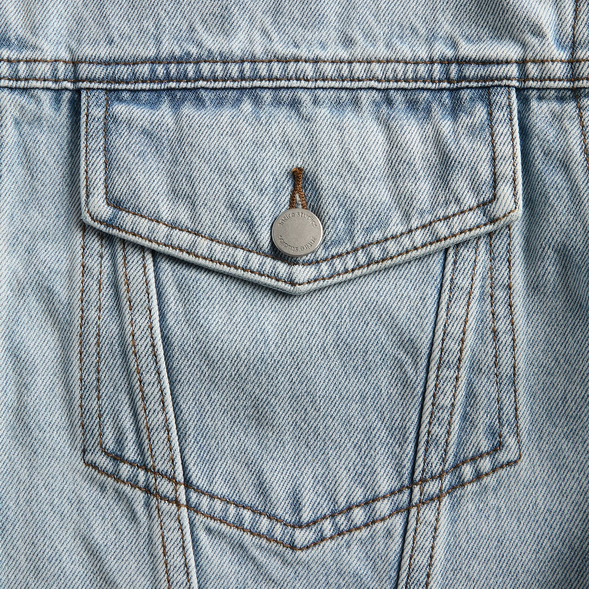 Entire Studios Shrunken Denim Jacket - Old Blue