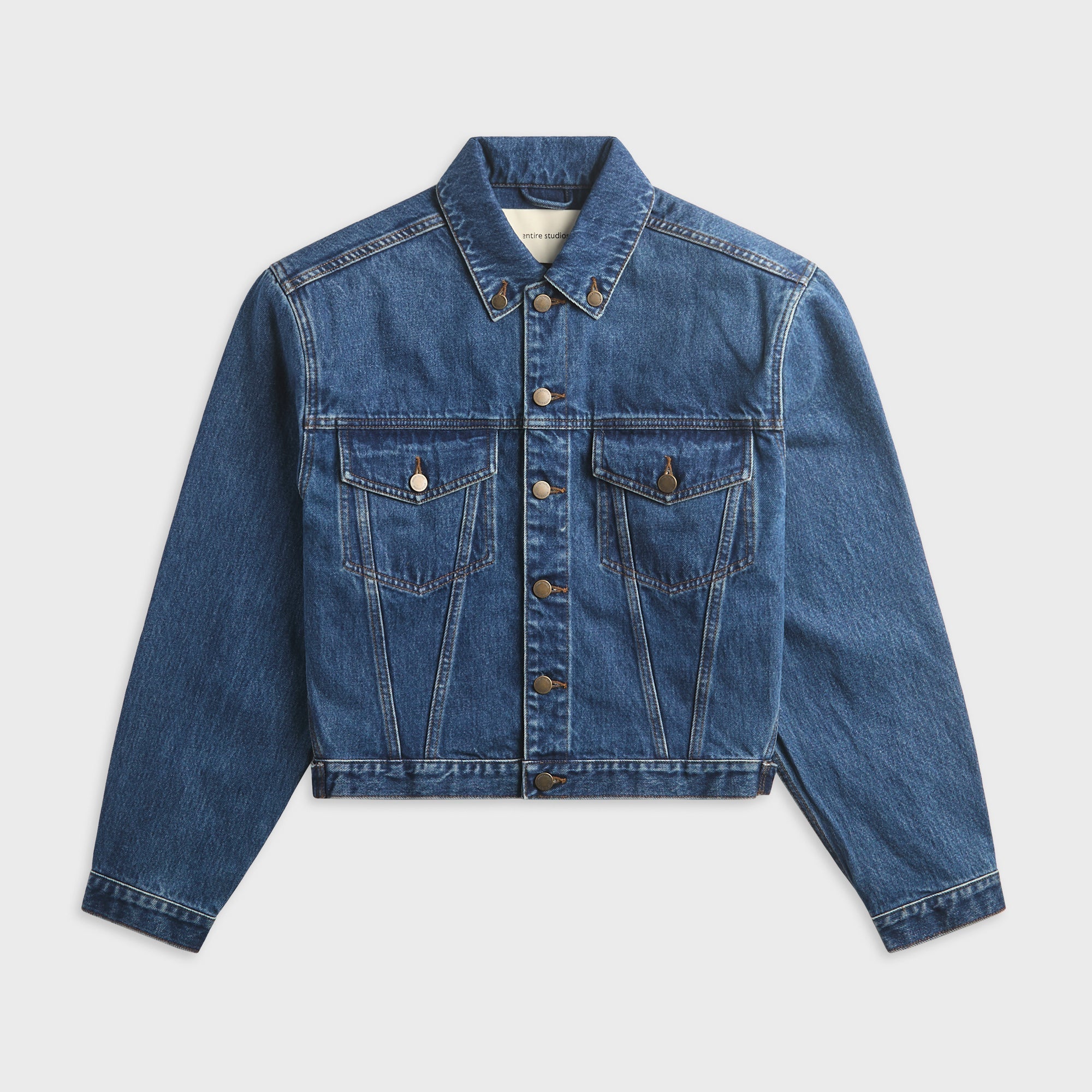 Entire Studios Shrunken Denim Jacket - River Wash – Kith