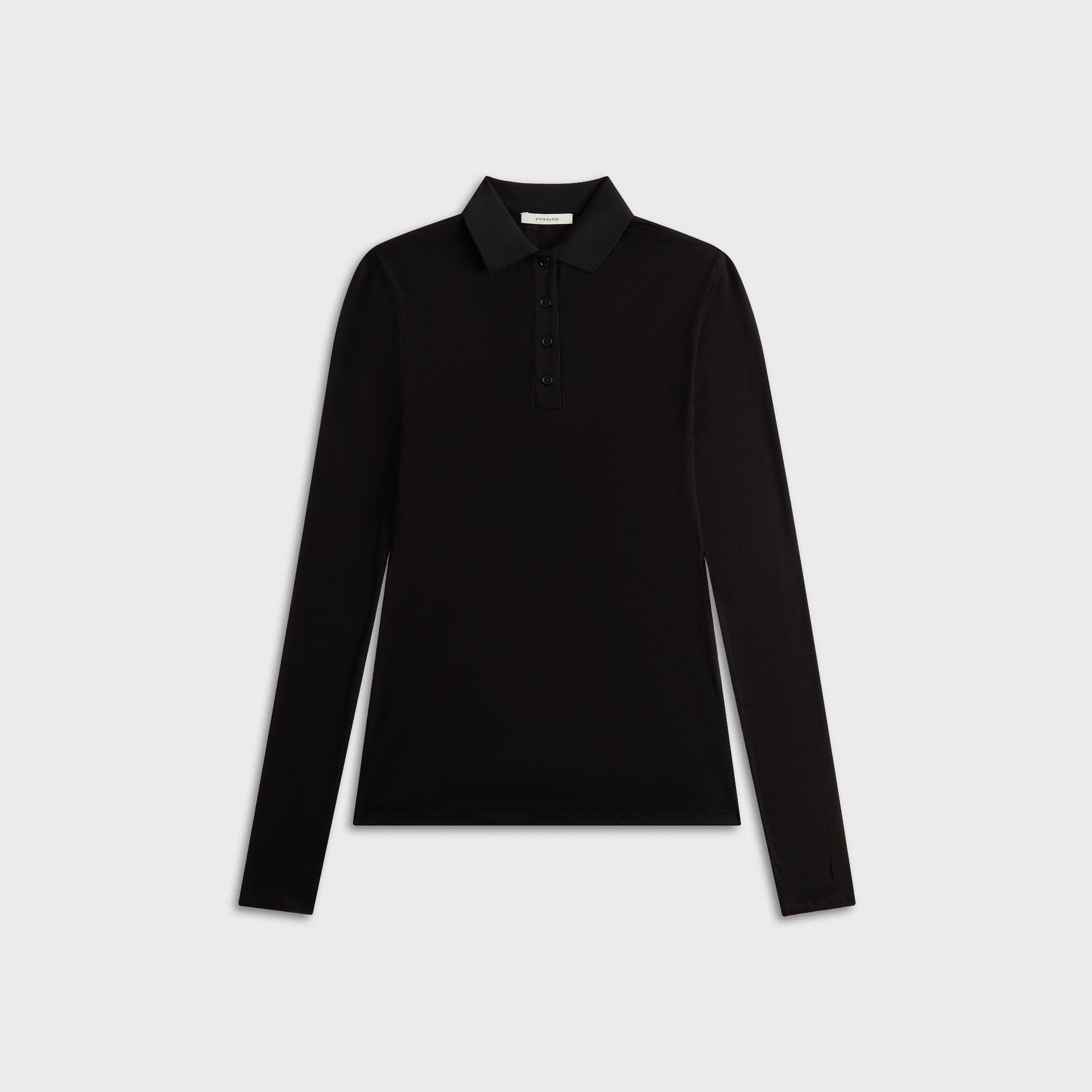 Entire Studios Longsleeve Polo - Black