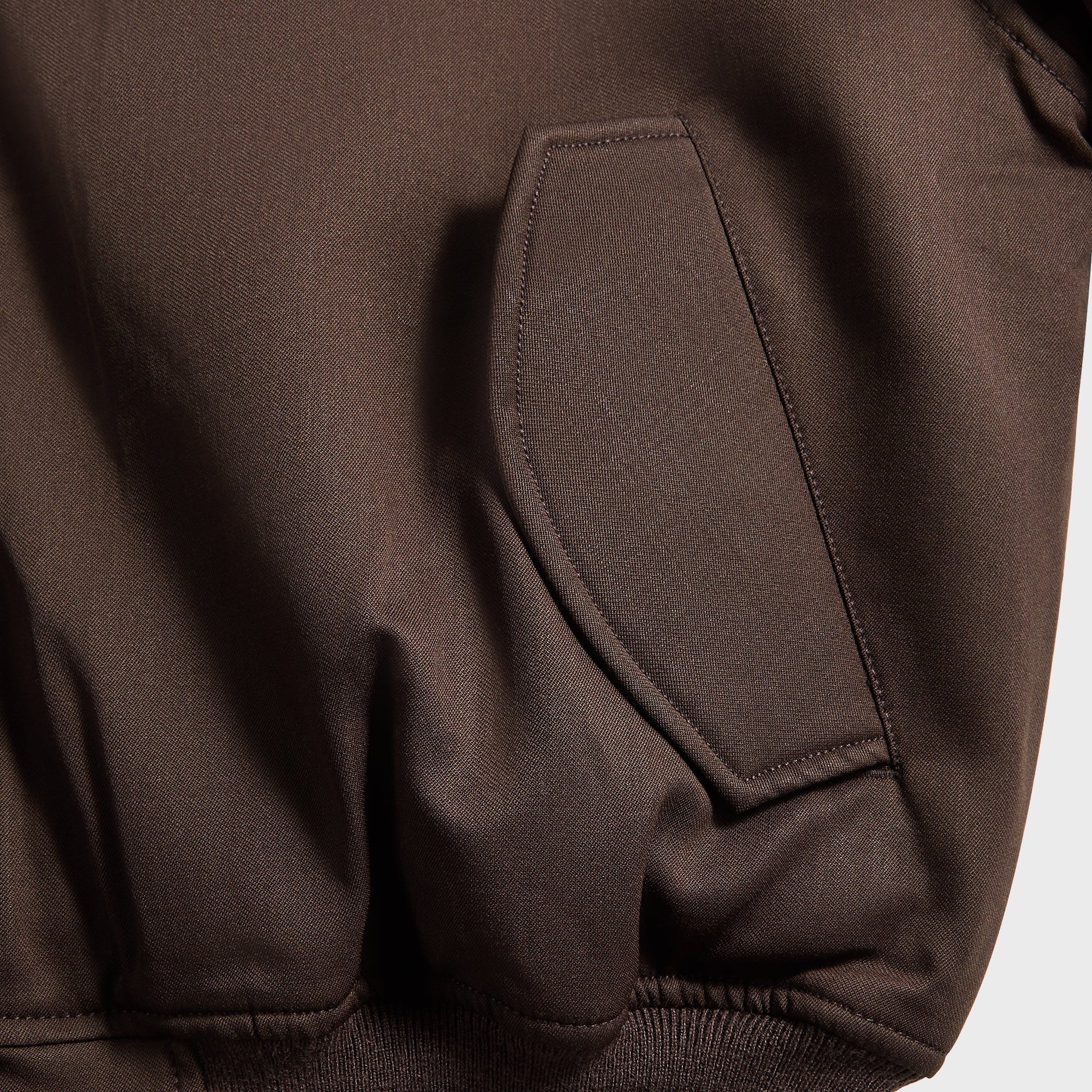 Entire Studios Cropped Broad Bomber Suiting - Dark Brown