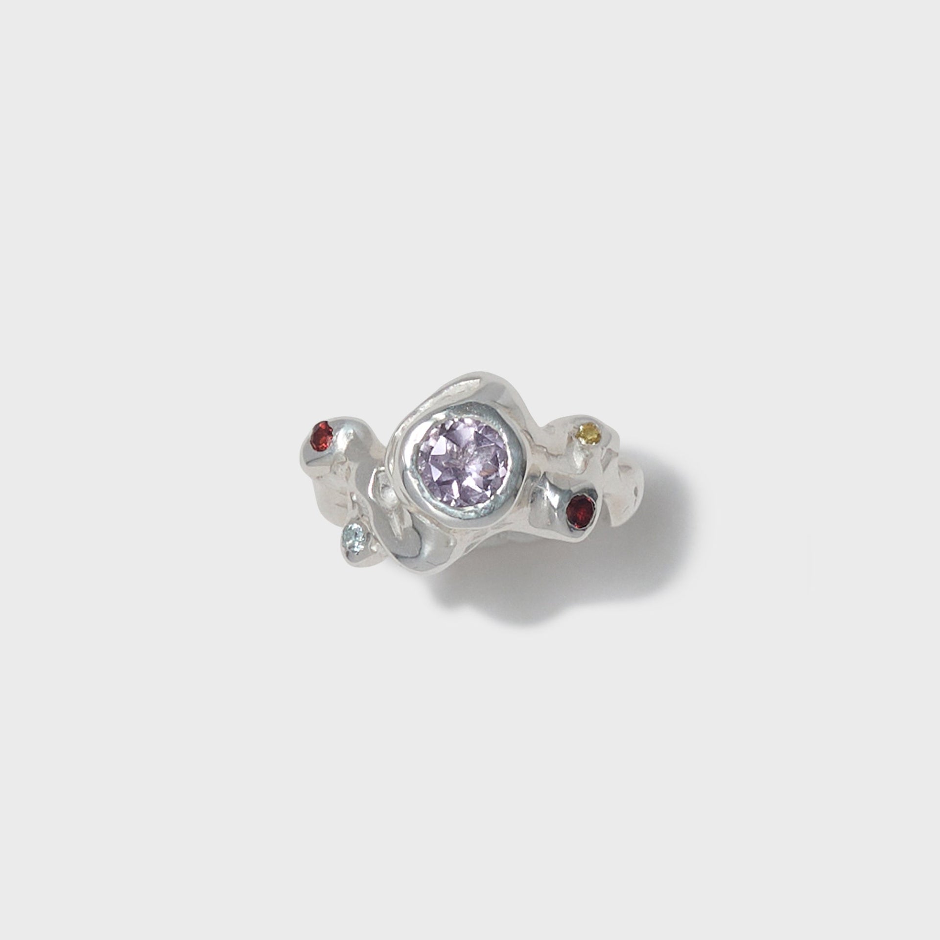 Faris Calerda Ring - Sterling Silver / Pink Amethyst