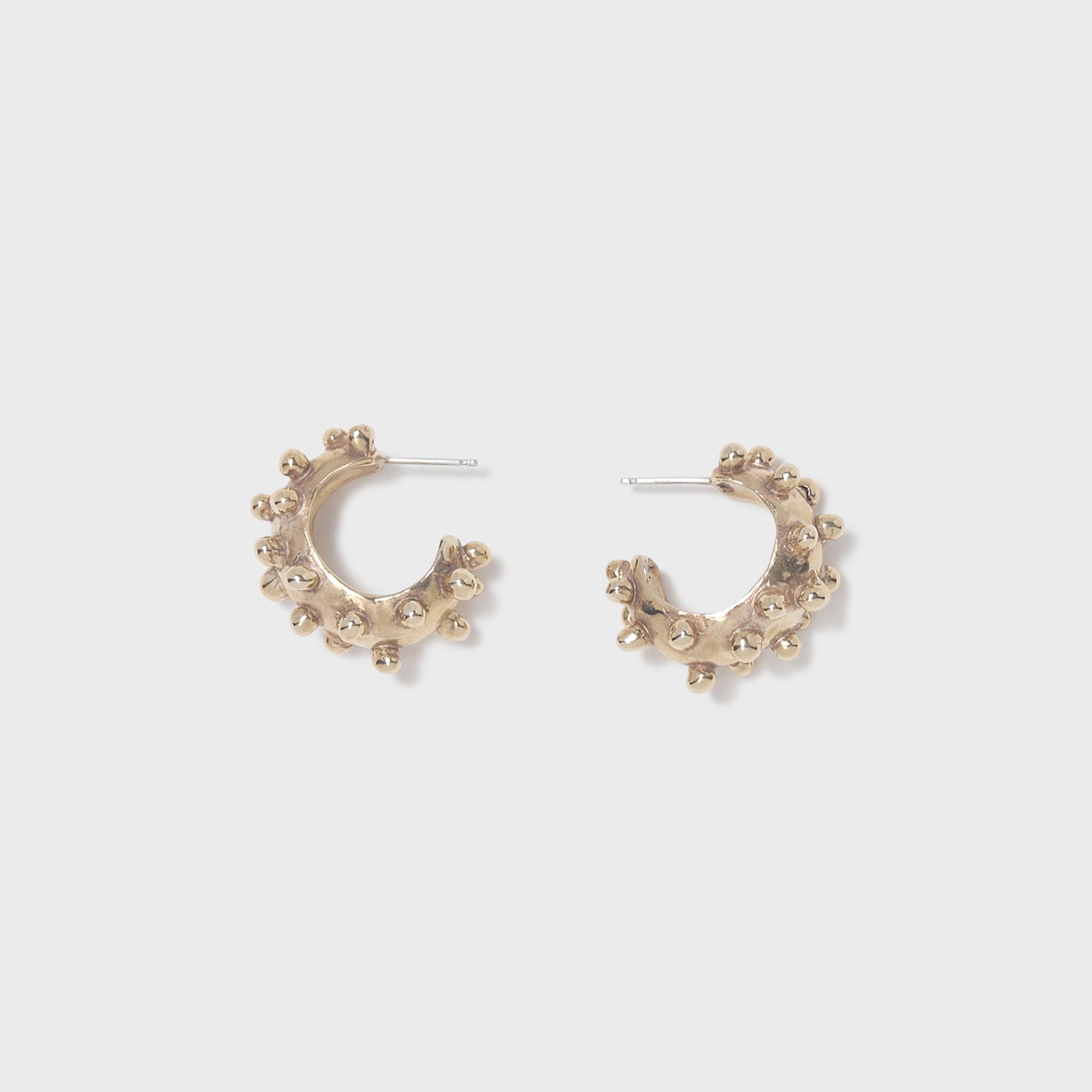 Faris Dotto Hoops - Gold Plated Bronze