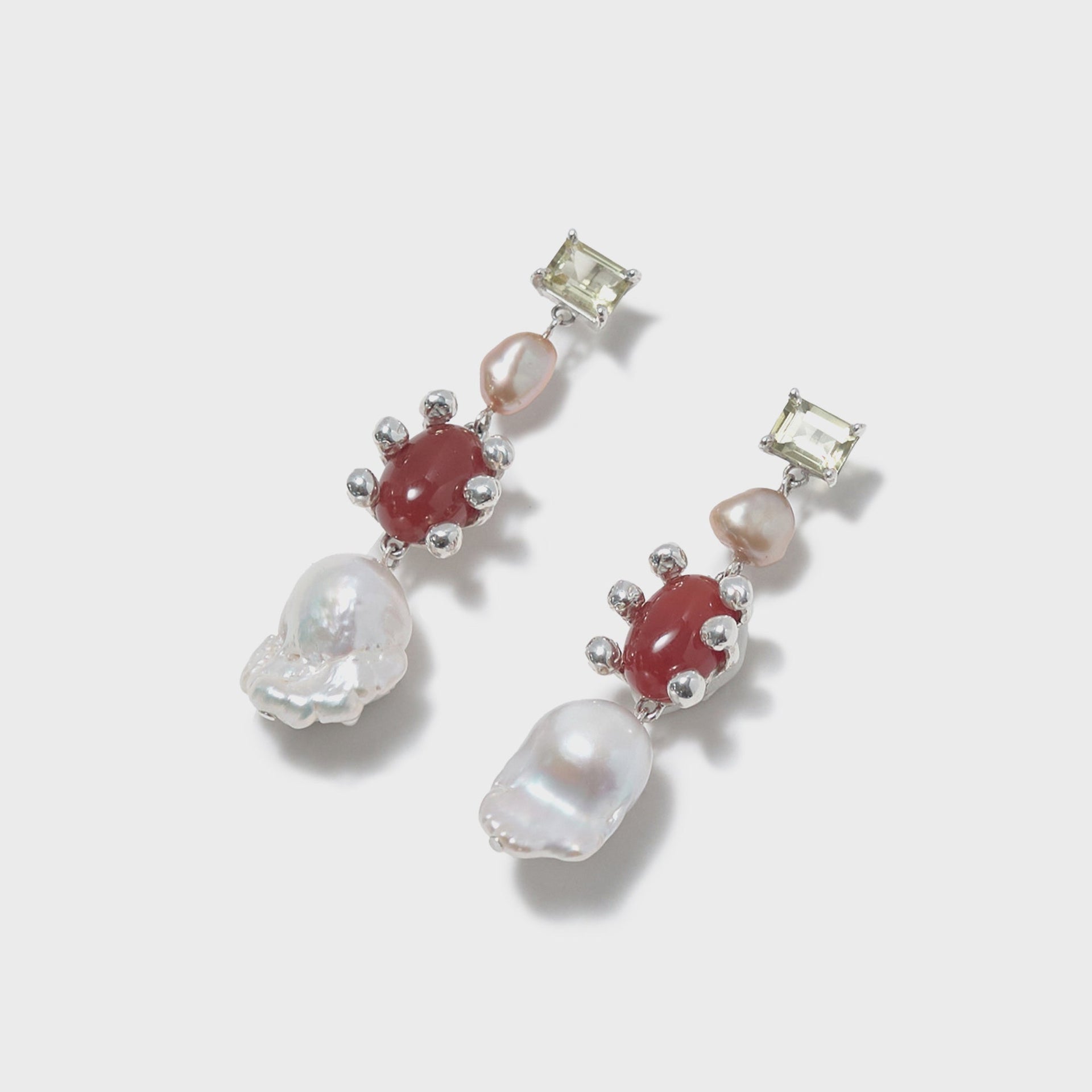 Faris Dotto Gem Potion - Sterling Silver / Lemon Topaz / Carnelian