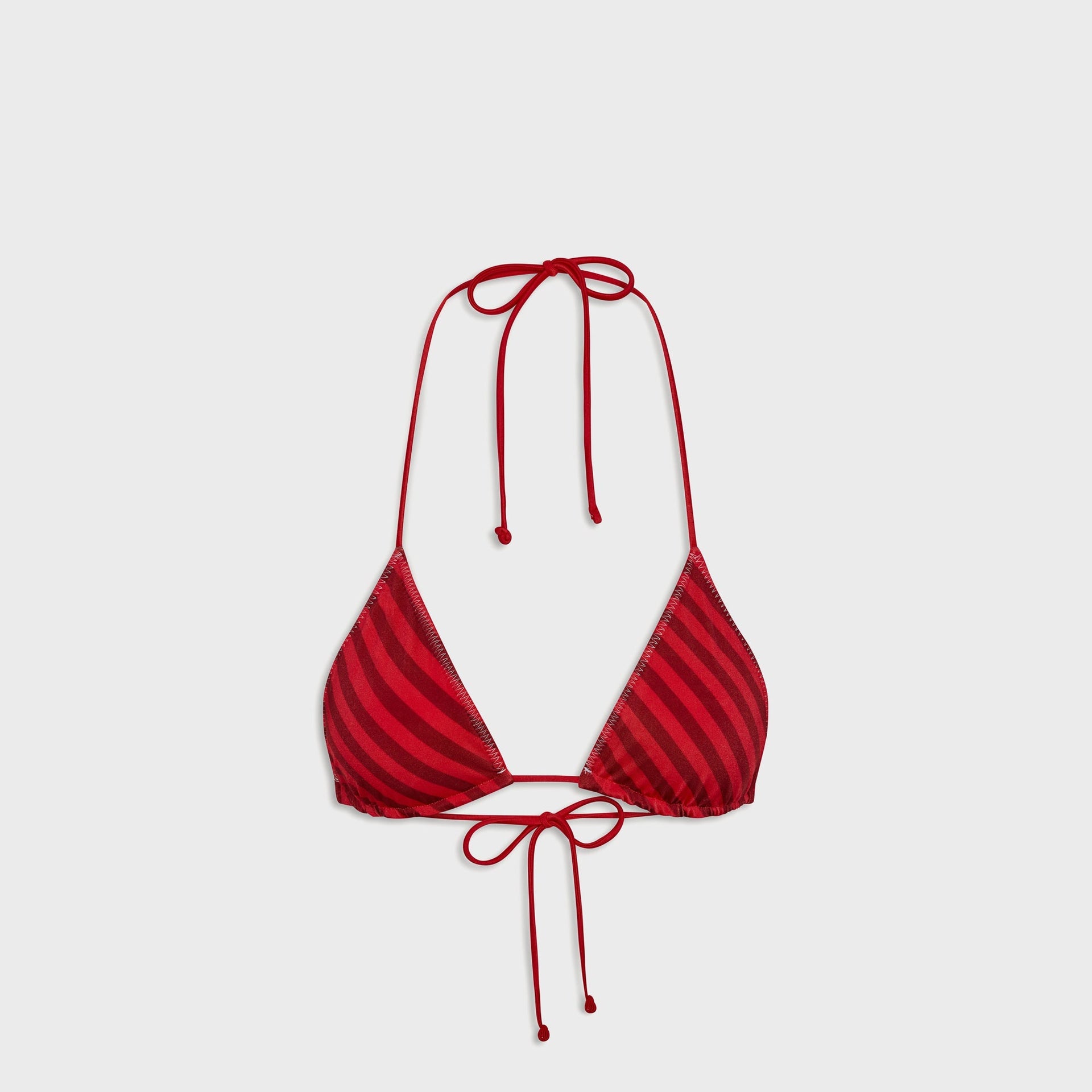 Frankies Bikinis x Jennie Nick Satin Top - Spring Stripe