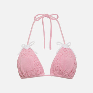 Frankies Bikinis x GUIZIO Tide Knit Top - Slipper Pink